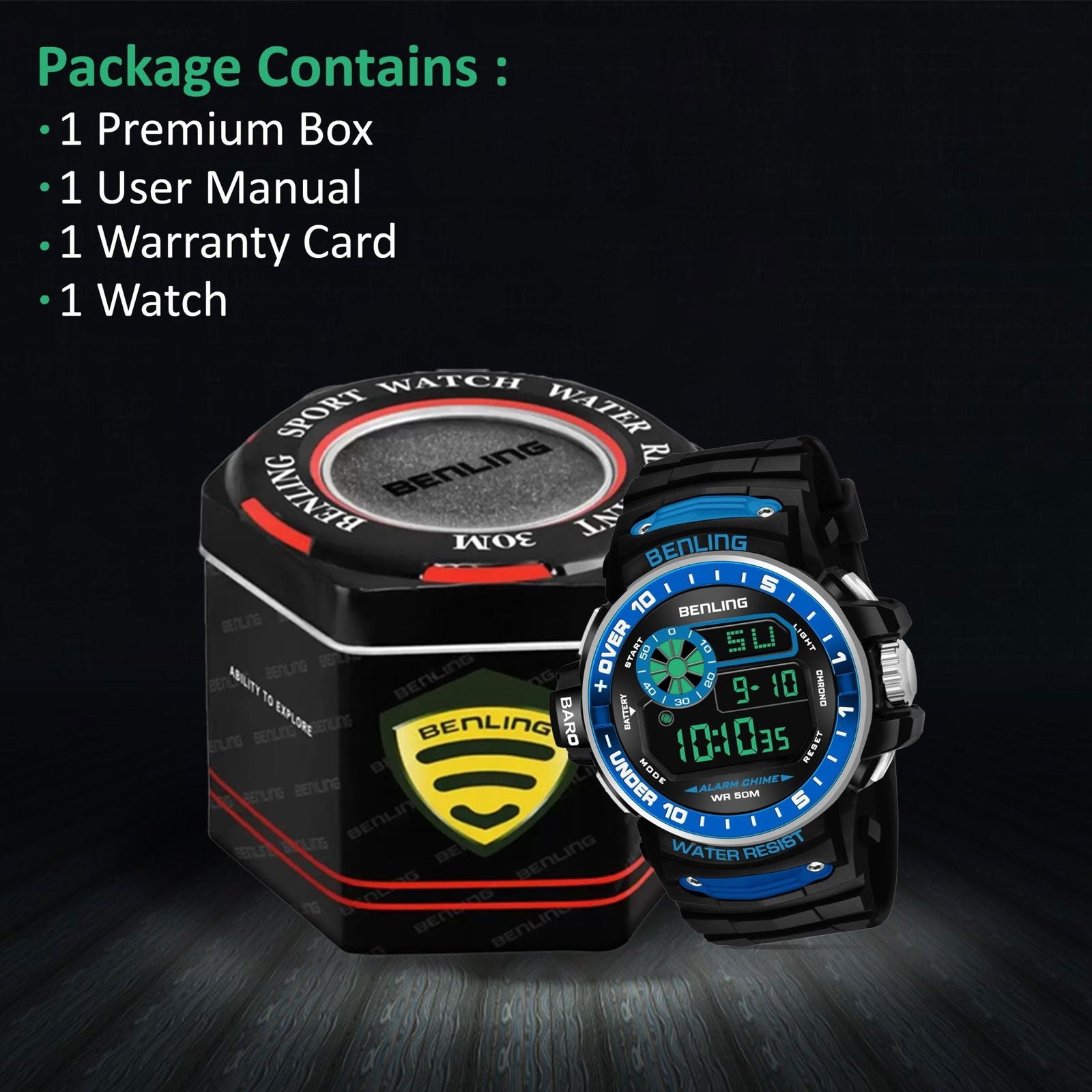 All Day Wearable Digital Watch for men with Stopwatch | Calendar | Alarm | 6057