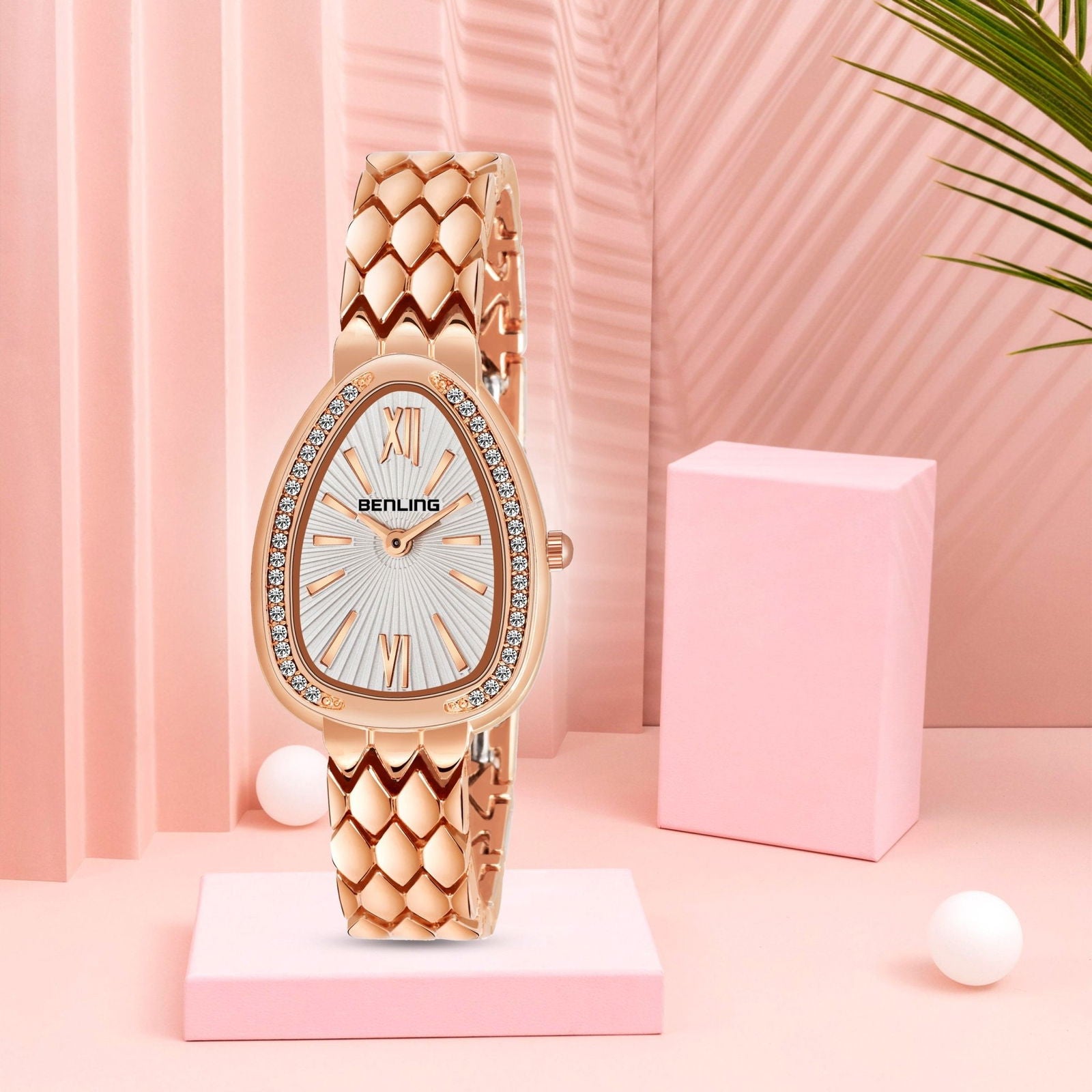 BENLING BL-1032 Allurer Analog Watch with Ion Plating for Women