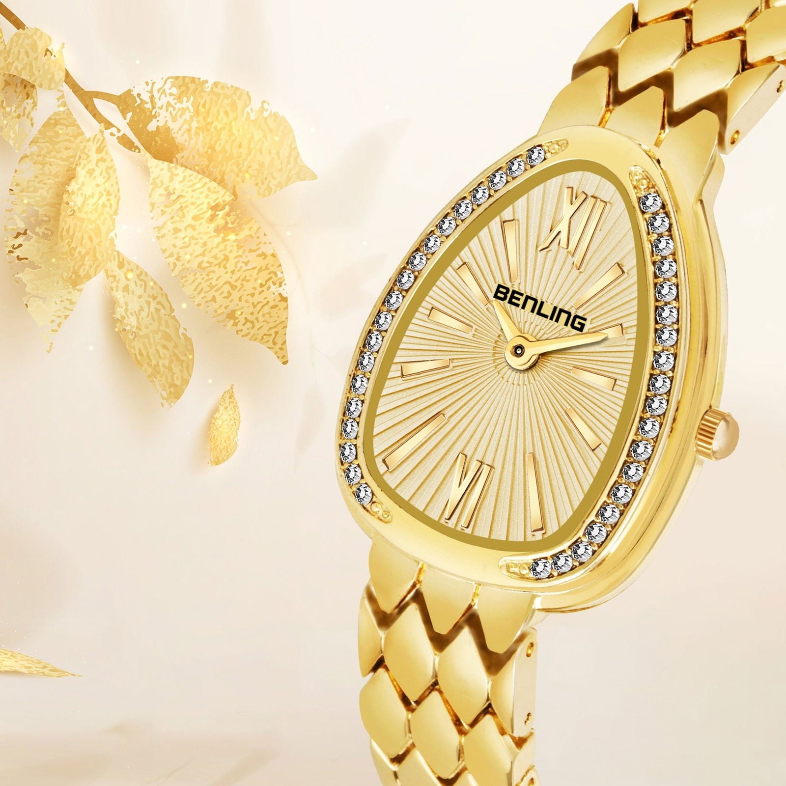 BENLING BL-1032 Allurer Analog Watch with Ion Plating for Women