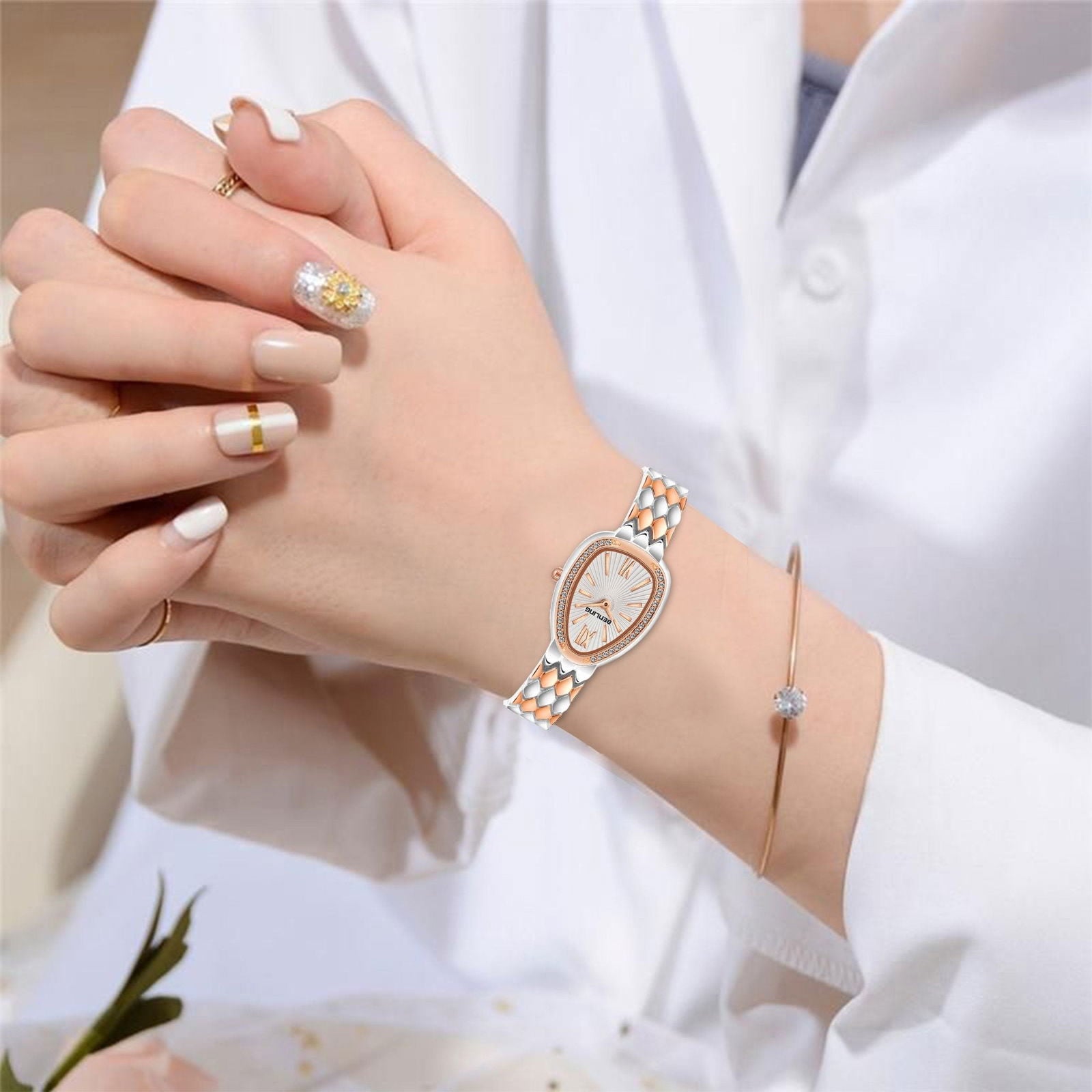 BENLING BL-1032 Allurer Analog Watch with Ion Plating for Women