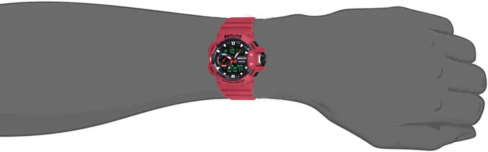 Benling Affordable and Durable Ana-Digital Watch with EL Backlight-SKBLANDG-6005