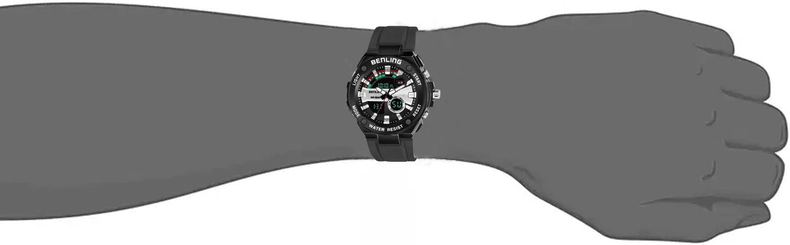 Benling Versatile Analog Digital Watch with EL Backlight-SKBLANDG-6004