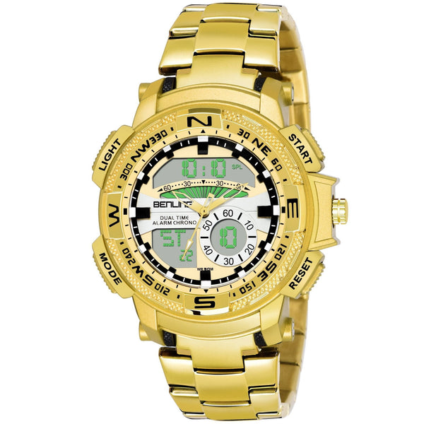 Benling Time Fusion BL-1012 Ana-Digital Stainless Steel Watch for Men