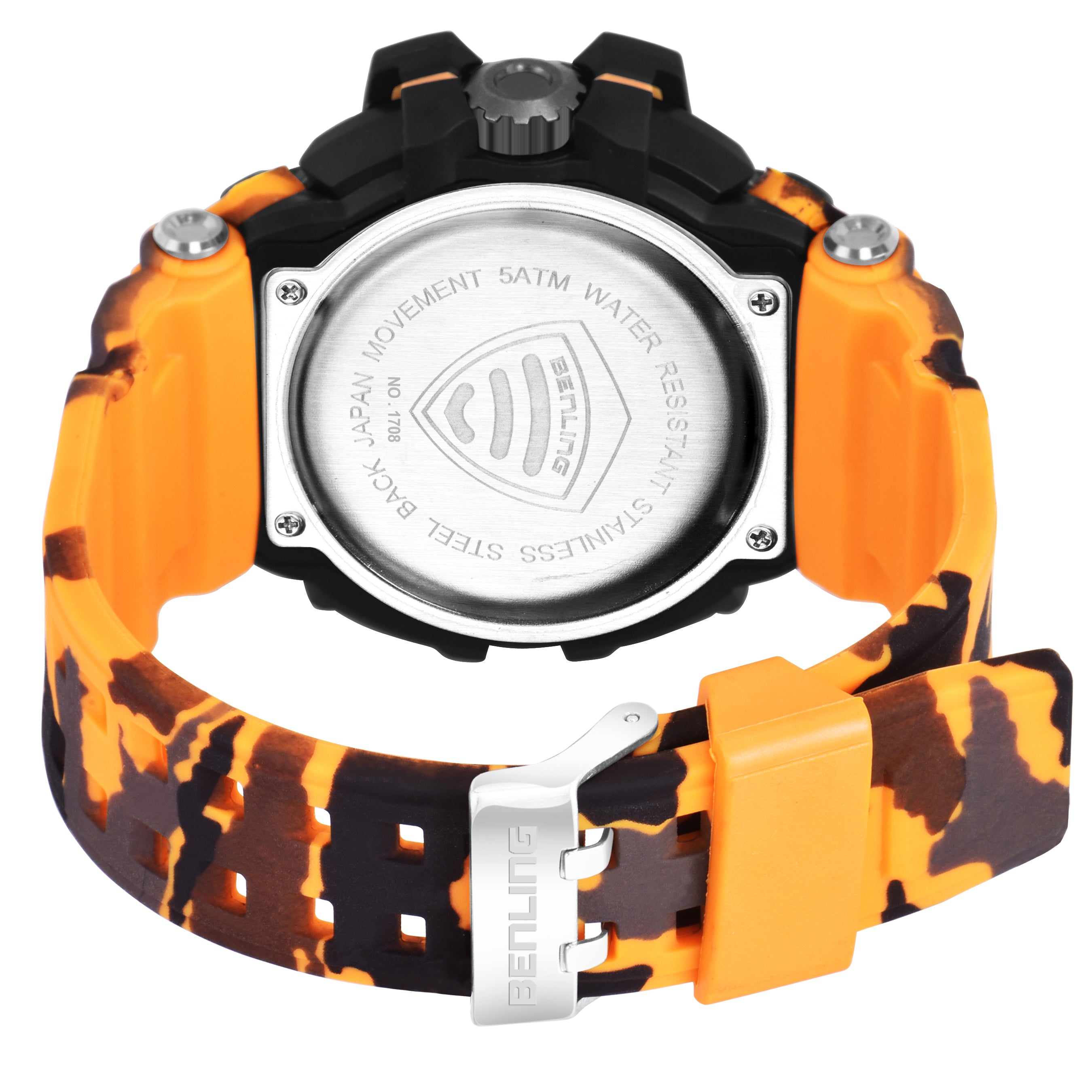 Benling Stylish and Functional Analog Digital Watch with EL Backlight – SKBLANDG-6001