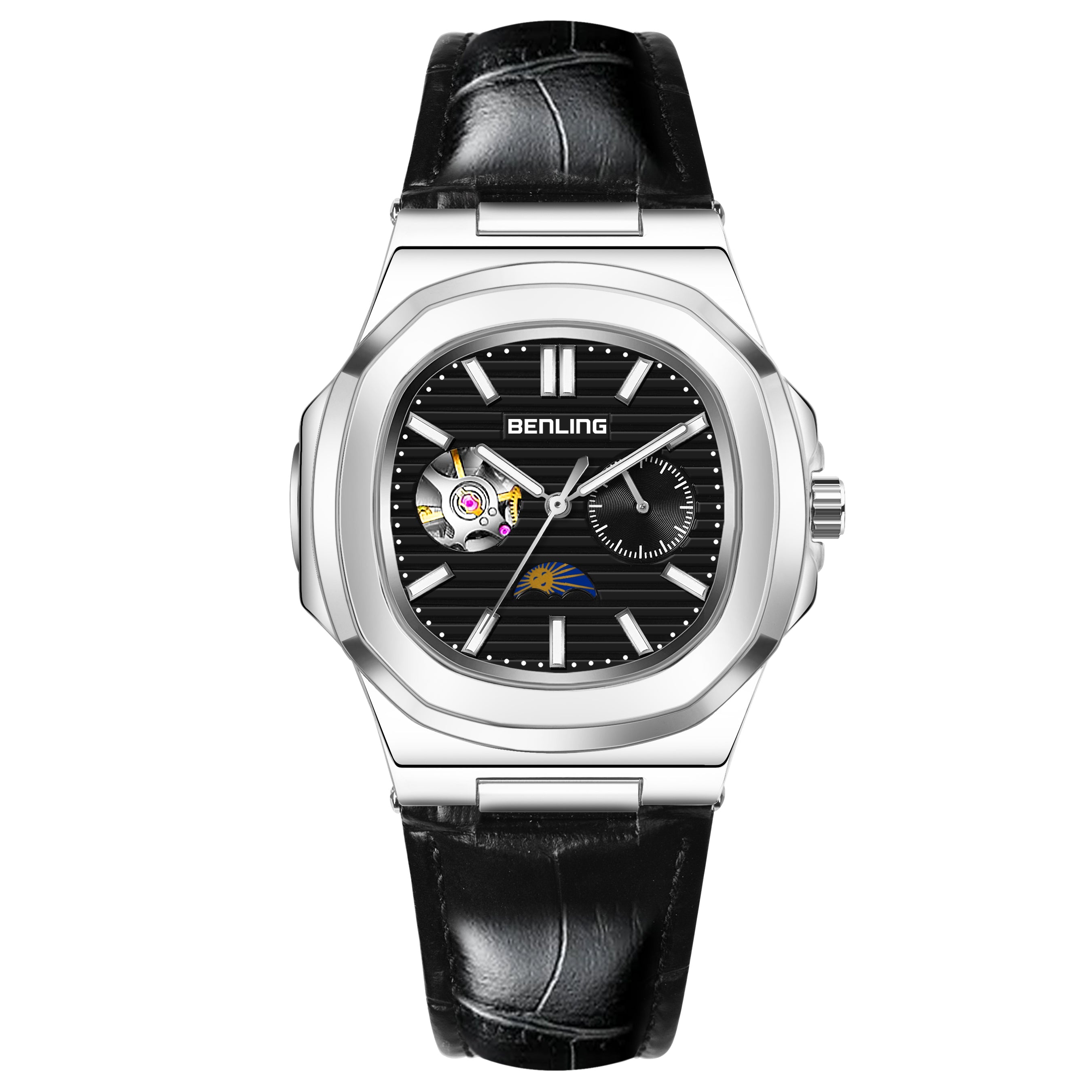Benling Regalia Series – Open Heart Dial with Moonphase