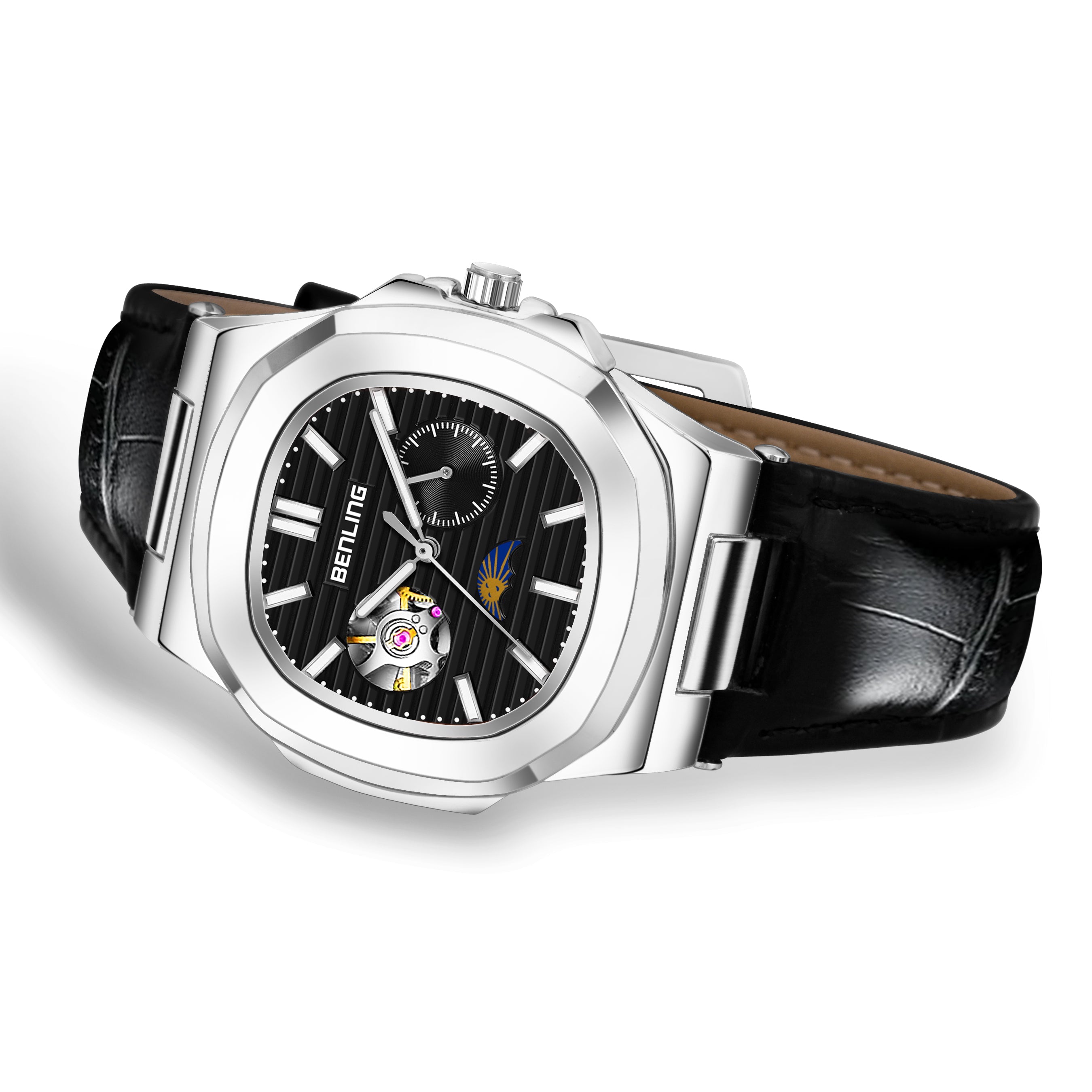 Benling Regalia Series – Open Heart Dial with Moonphase