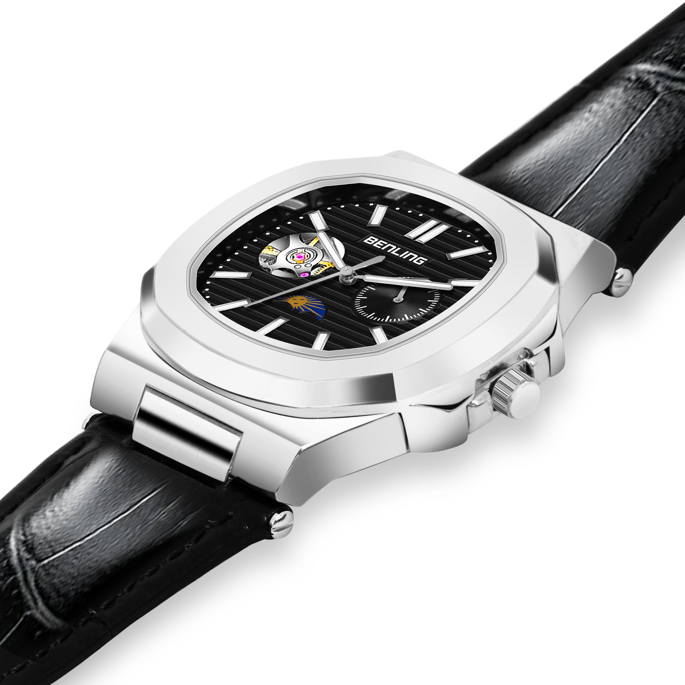 Benling Regalia Series – Open Heart Dial with Moonphase