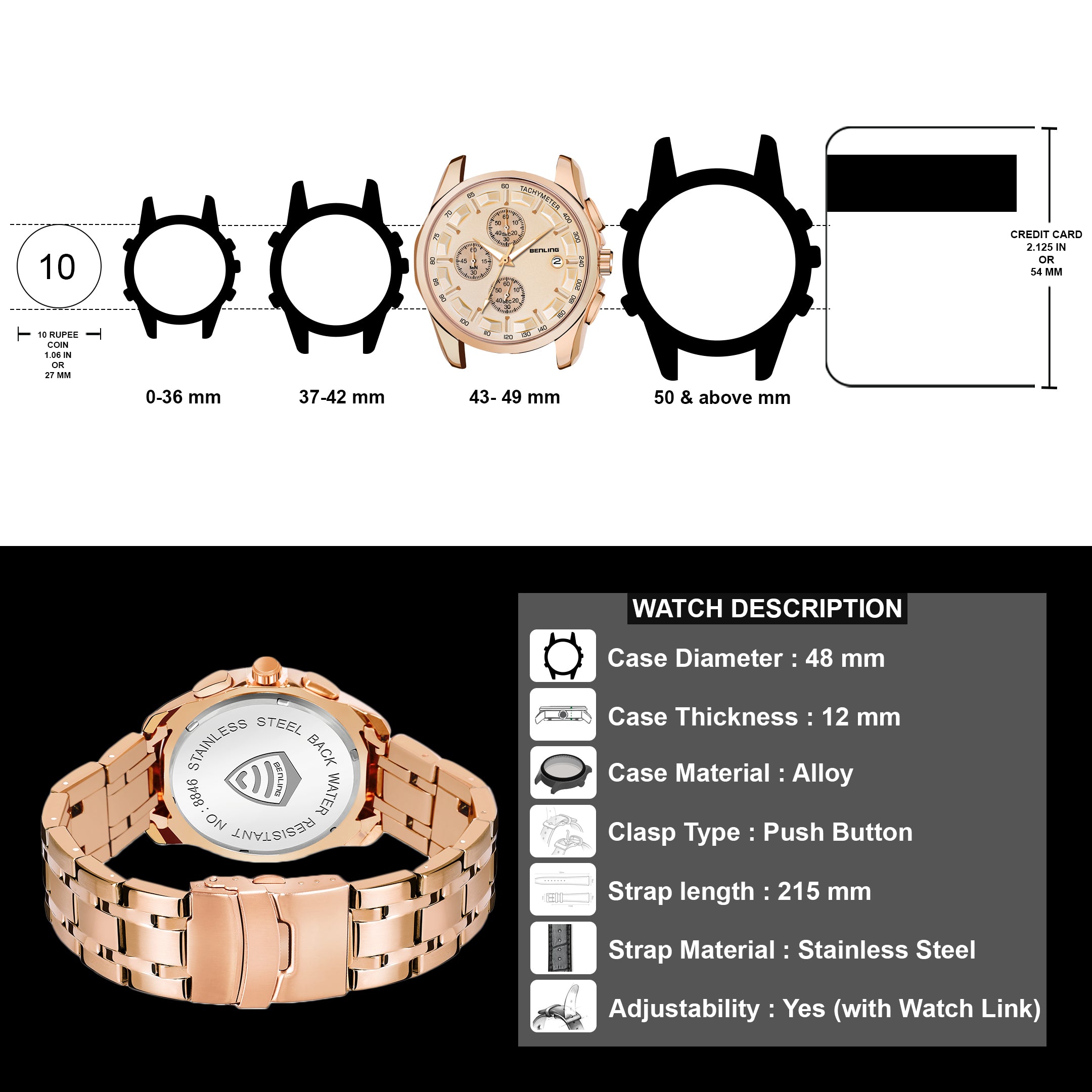 Benling ChronoMaster Watches for Men