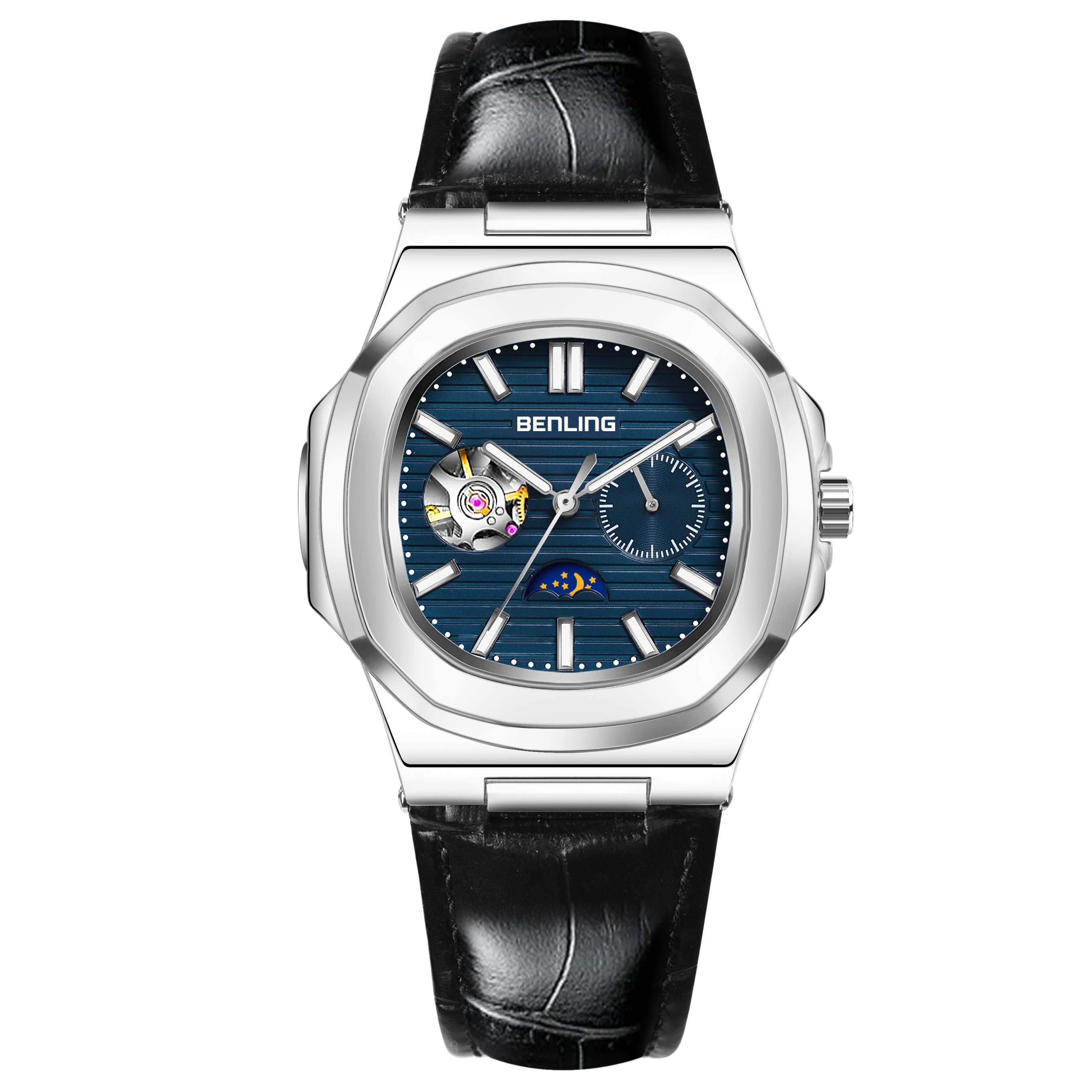 Benling Regalia Series – Open Heart Dial with Moonphase