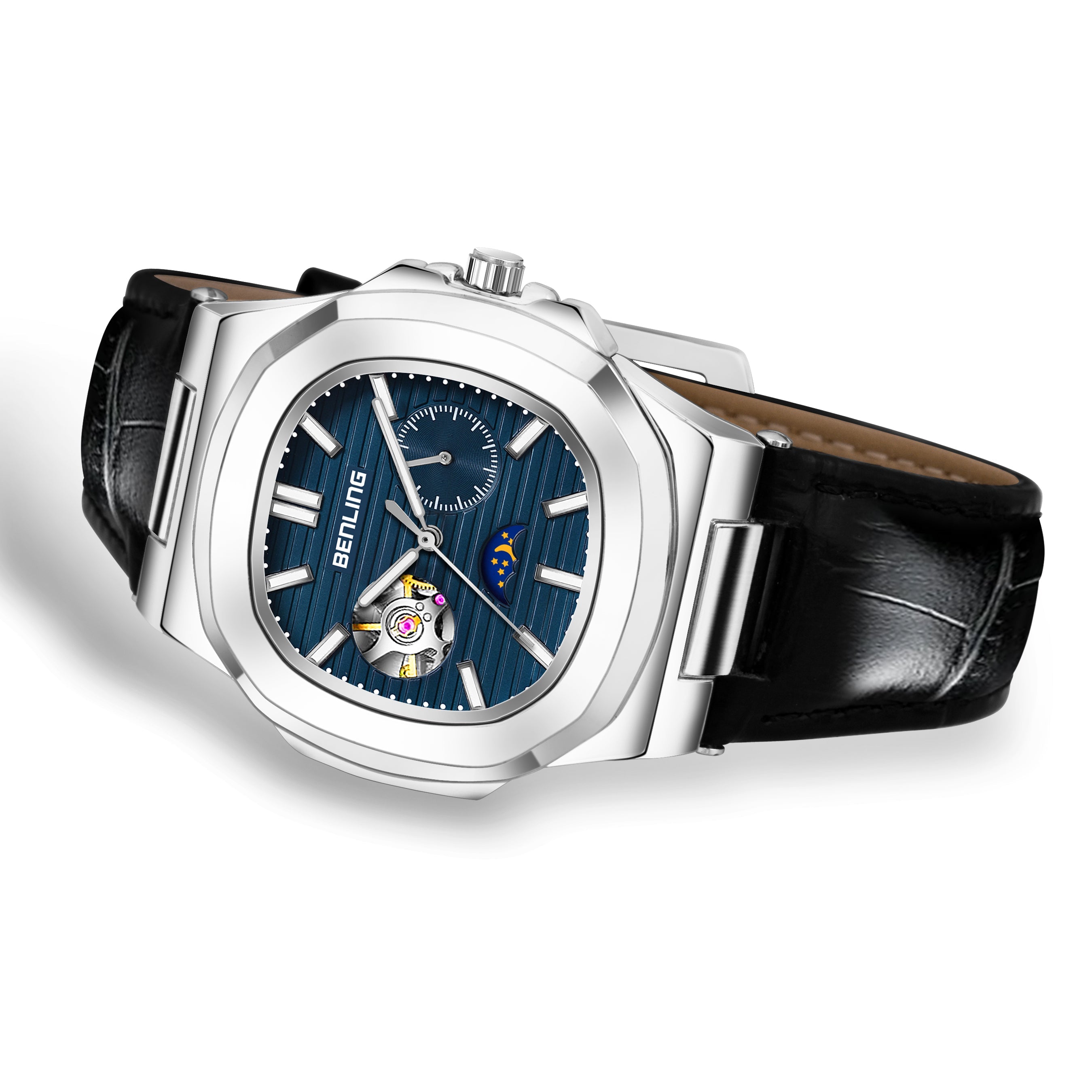 Benling Regalia Series – Open Heart Dial with Moonphase