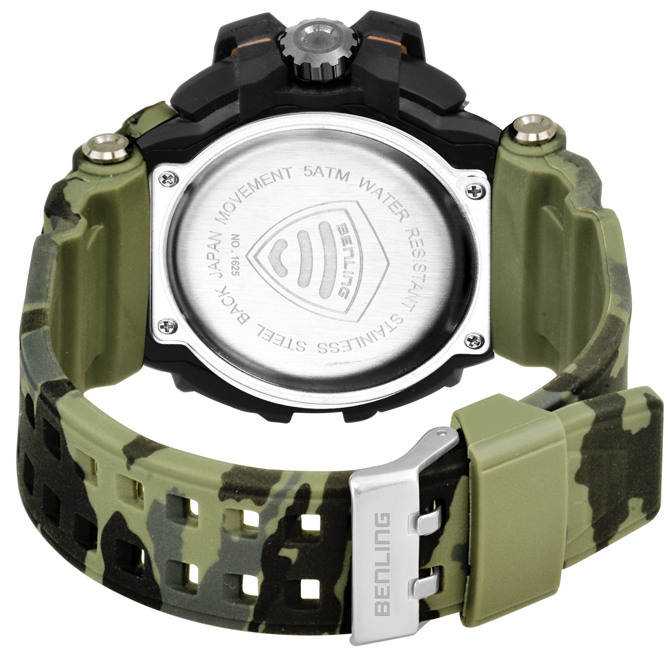 Benling Stylish and Functional Analog Digital Watch with EL Backlight – SKBLANDG-6001