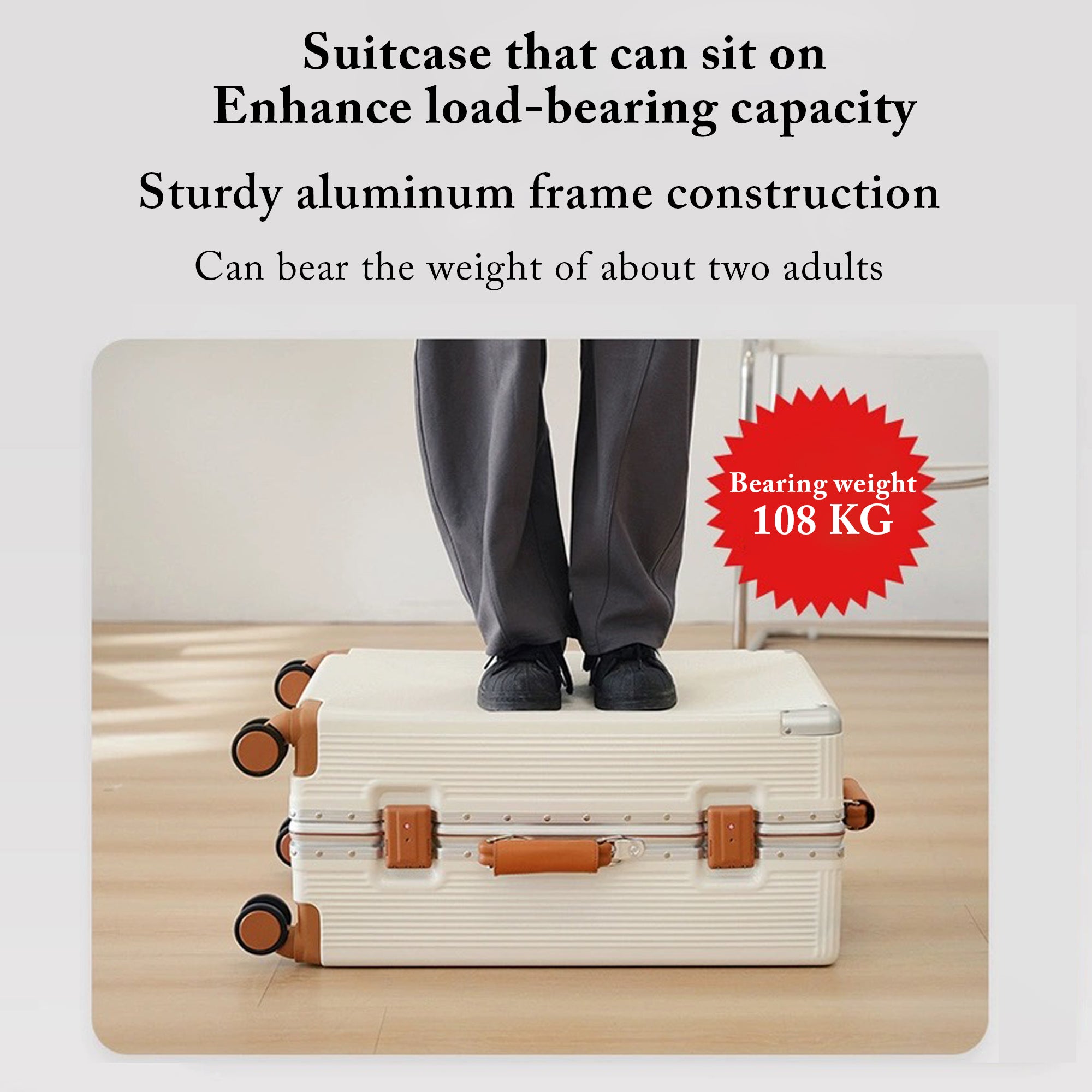 Benling Voyager Series Set of 2 Trolley Bags - 20 & 25 Inch Luggage with Vintage Design & TSA Lock