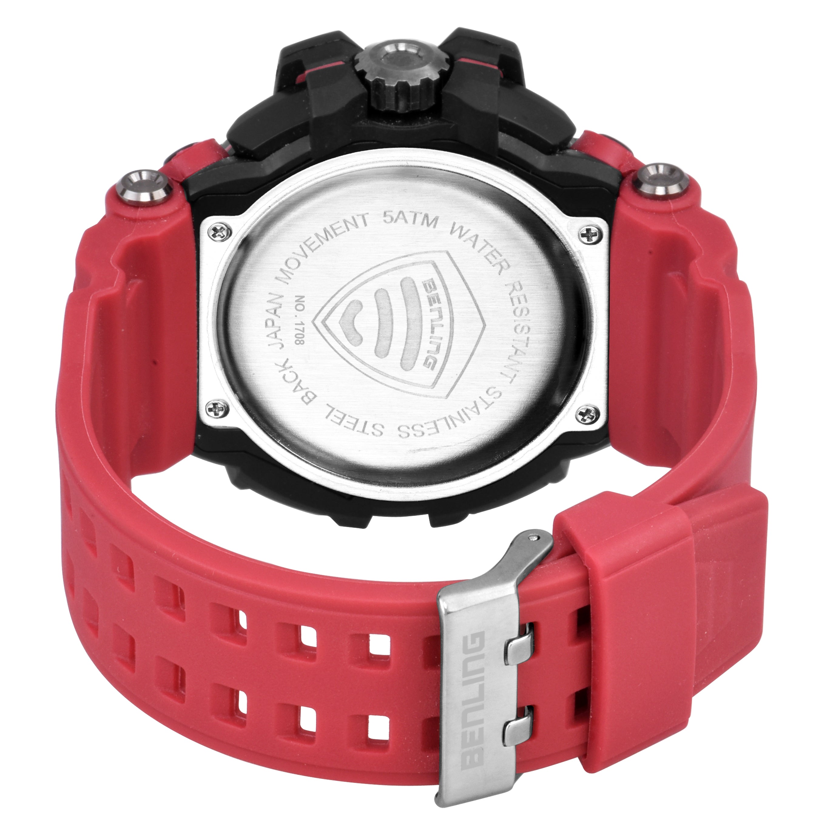 Benling Stylish and Functional Analog Digital Watch with EL Backlight – SKBLANDG-6001