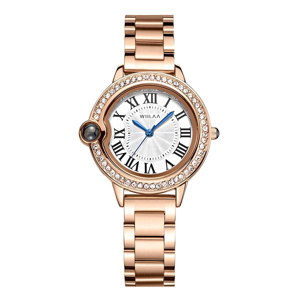 Benling Women’s Rose Gold Analog Wrist Watch | Metal Strap | Roman Number Dial | Stylish & Elegant