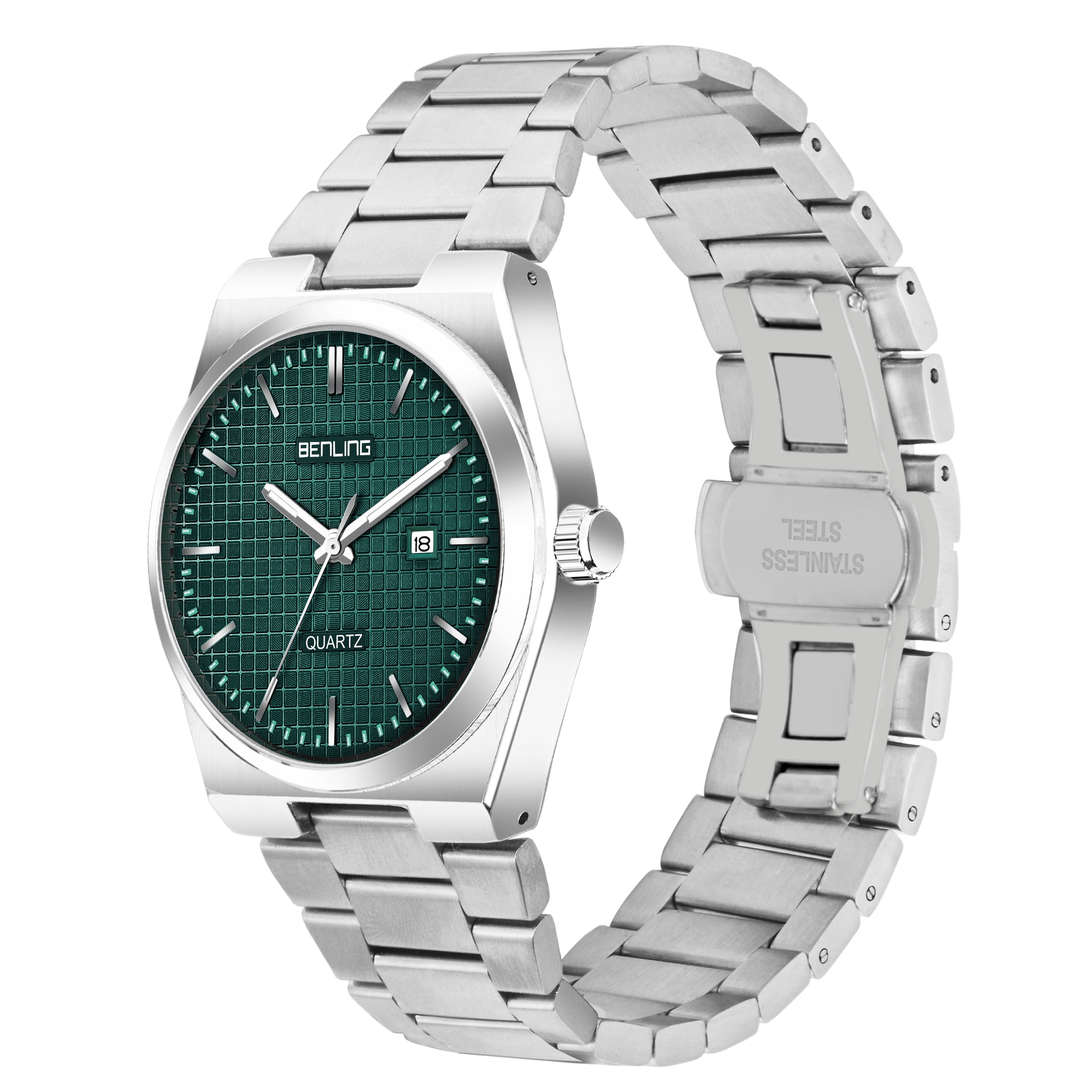 Benling Metroline | Quartz Collection | Brushed Steel Edition