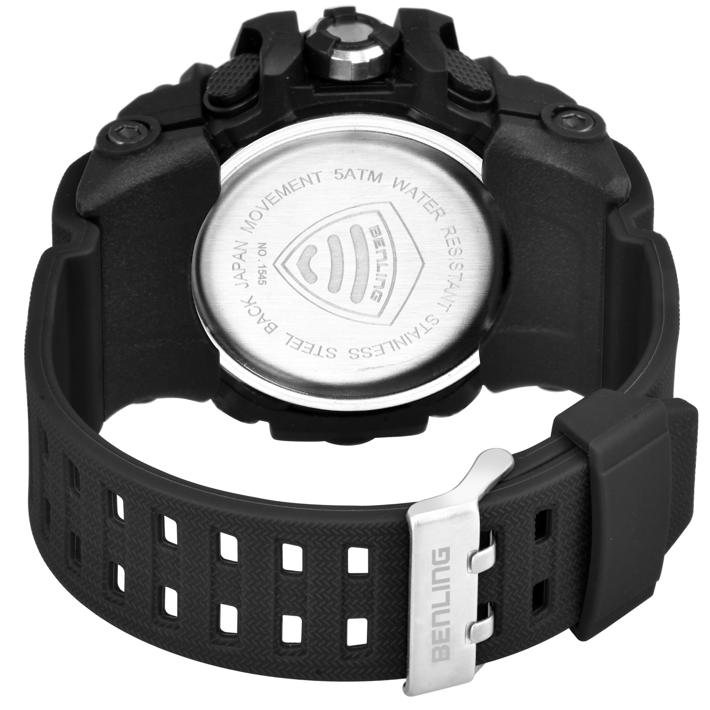 Benling EL Backlight Analog Digital Watch-SKBLANDG-6002