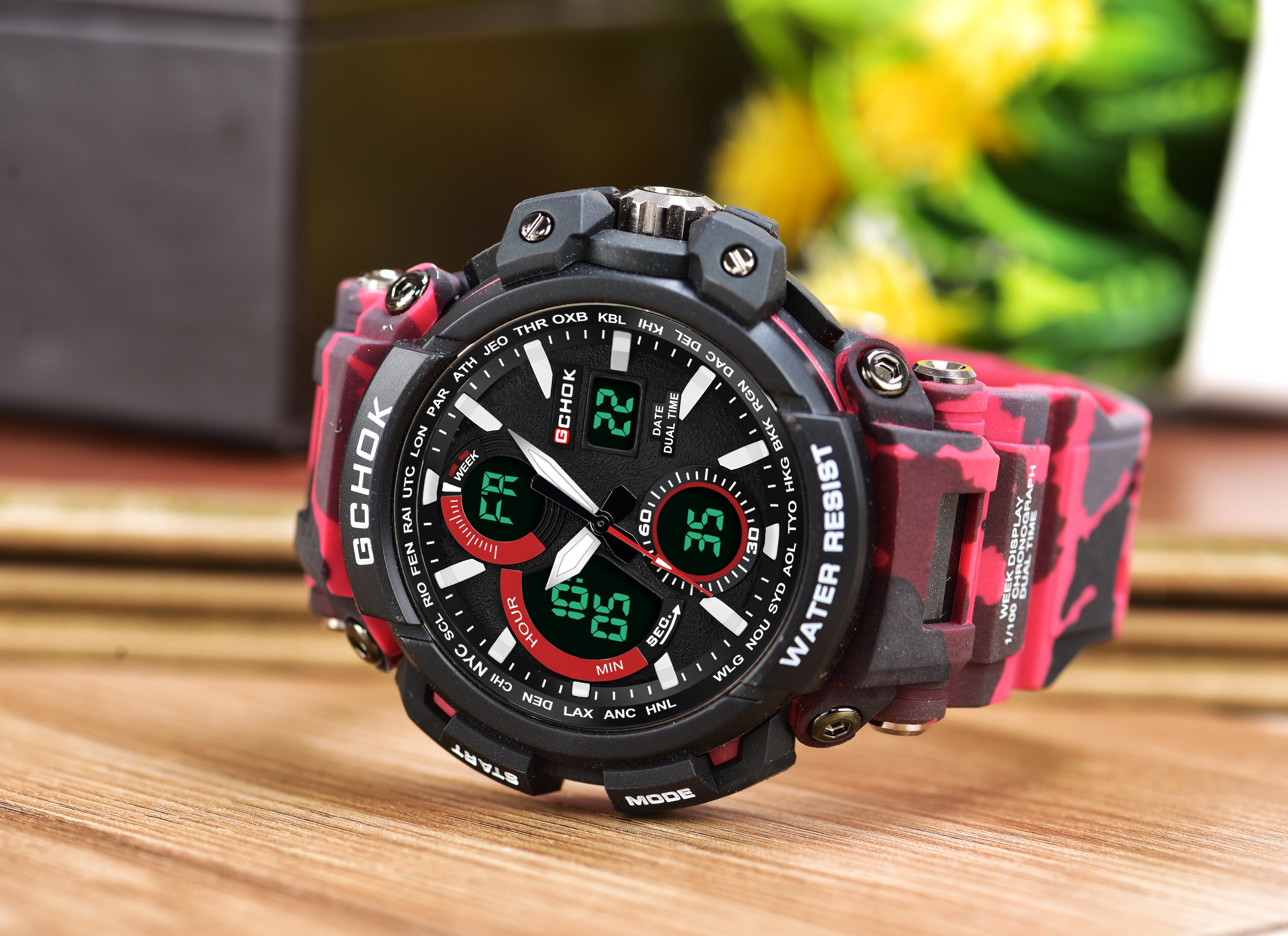 Benling Stylish and Functional Analog Digital Watch with EL Backlight – SKBLANDG-6001