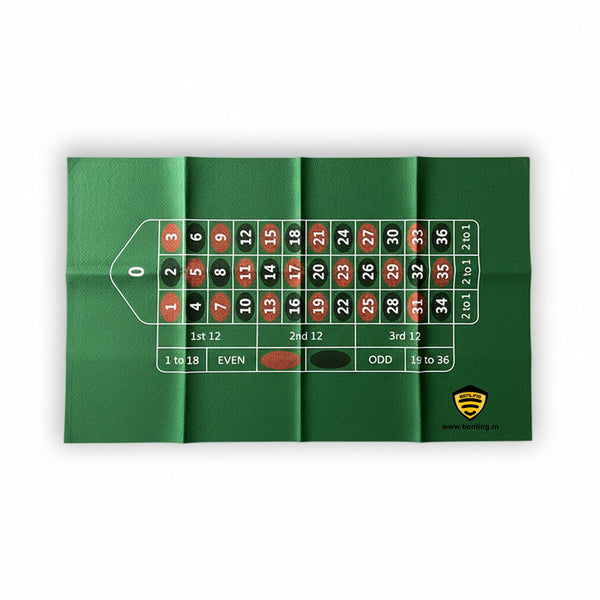 Benling Premium Poker Set with 50 Multicolor Chips & Roulette Betting Map – Complete Casino Game Kit for Home, Parties & Family Game Nights