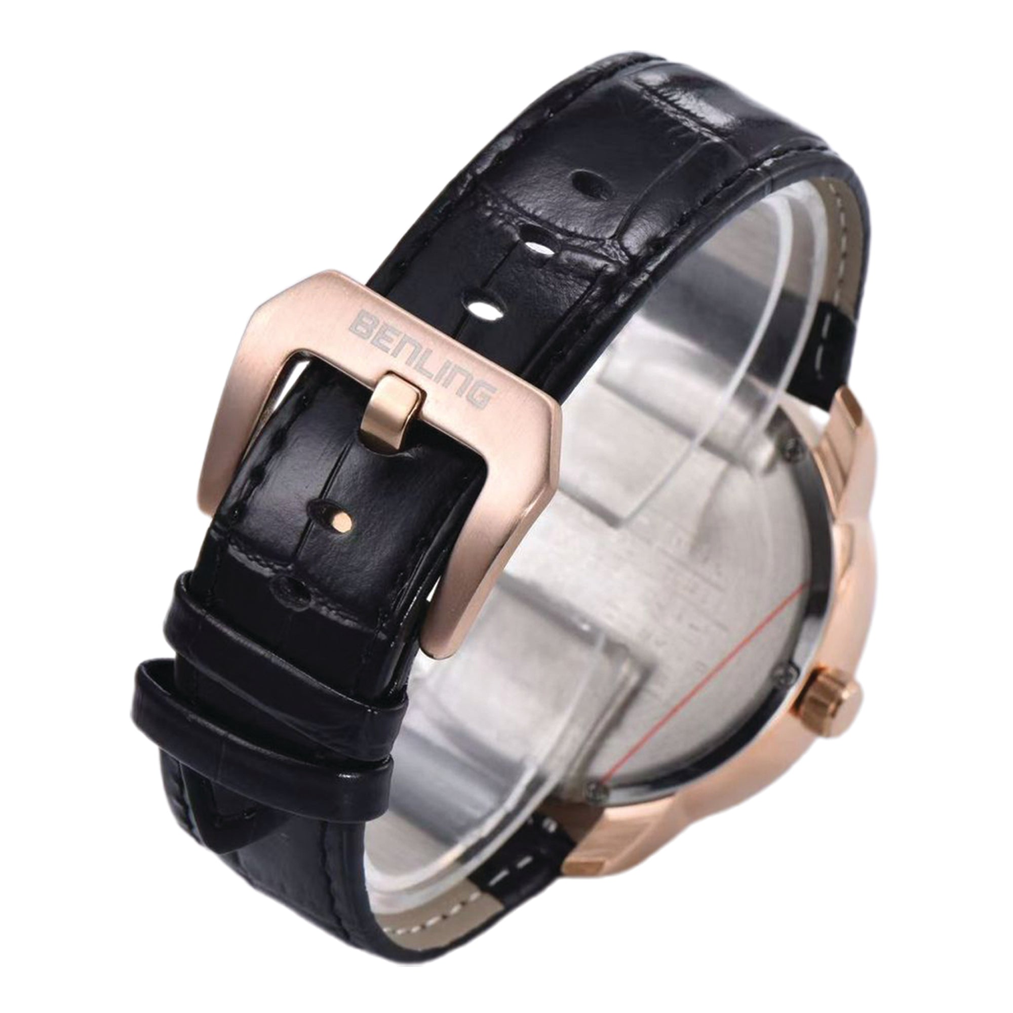 Benling Casino Series – Roulette Quartz Watch with Premium Casino Chips & Roulette Game Map