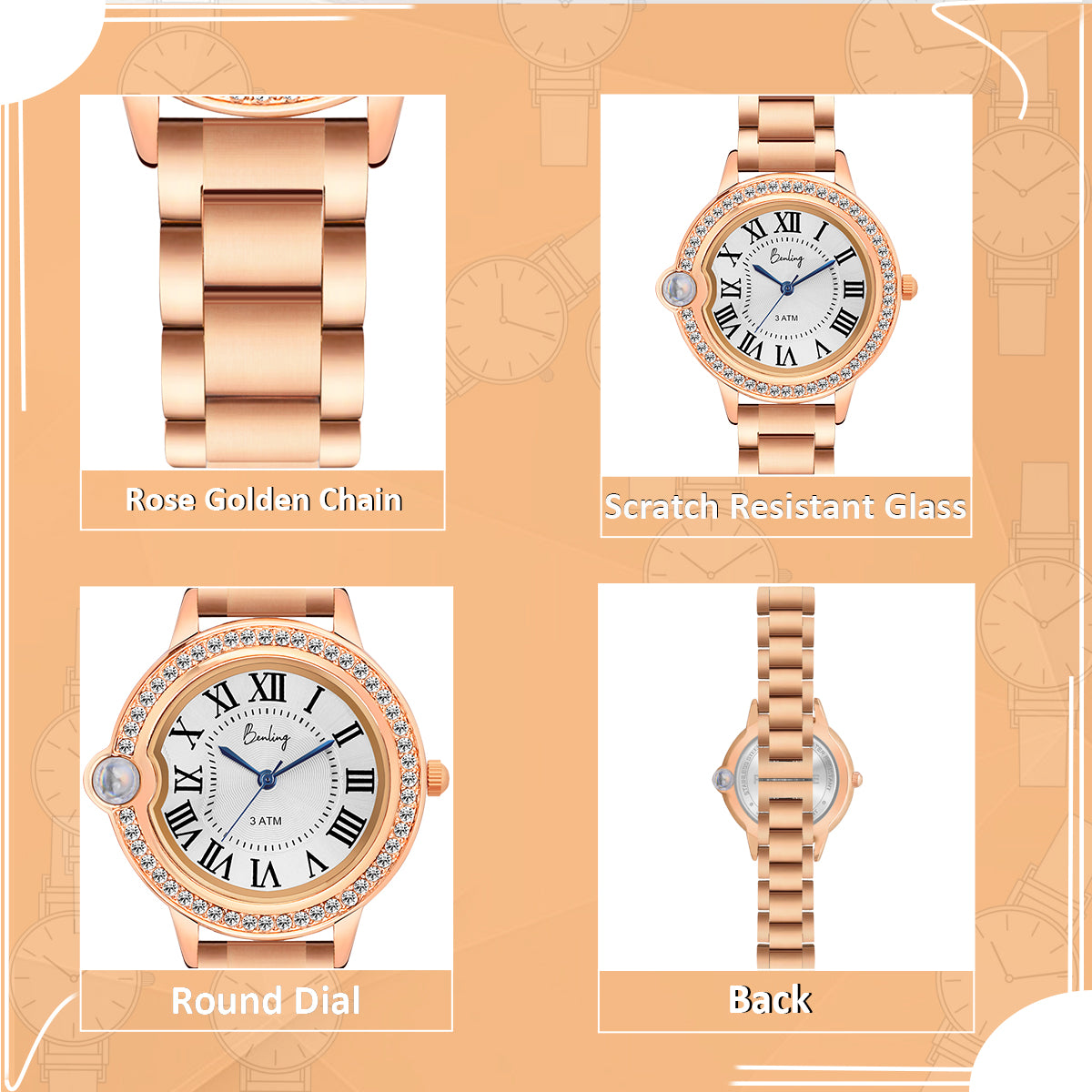 Timeless Love: Benling Nano Projection Watch & Heart Necklace Set – A Perfect Gift of Romance