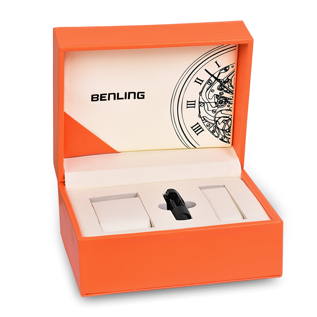 Benling Legacy Chrono Automatic Watch for Men with Interchangeable Leather Strap & Stainless Steel Chain –  A Masterpiece of Mechanical Precision Benling