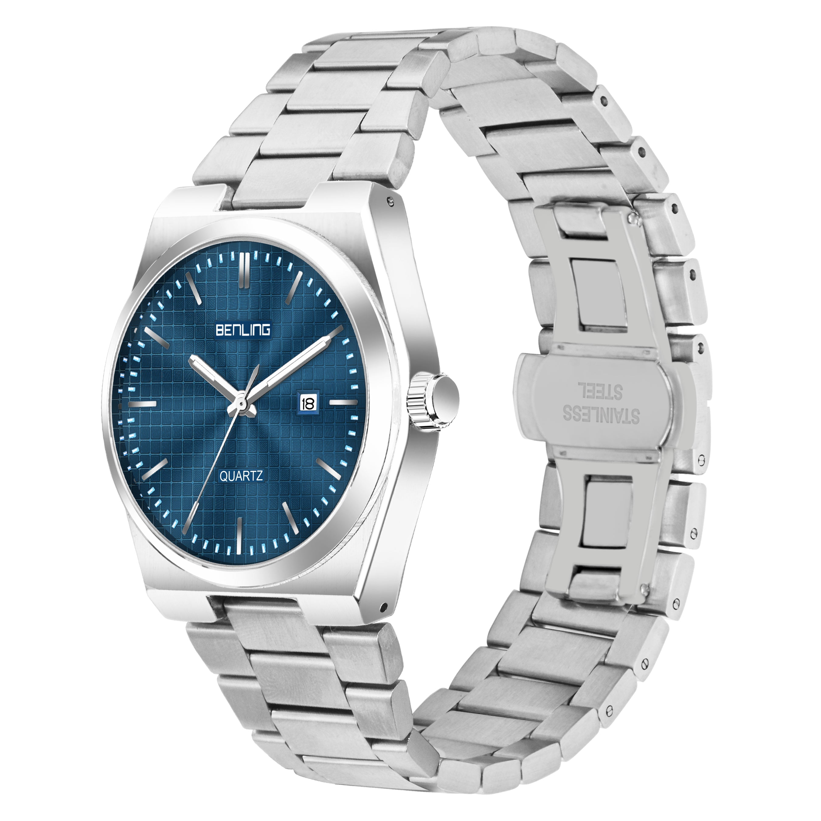 Benling Metroline | Quartz Collection | Brushed Steel Edition