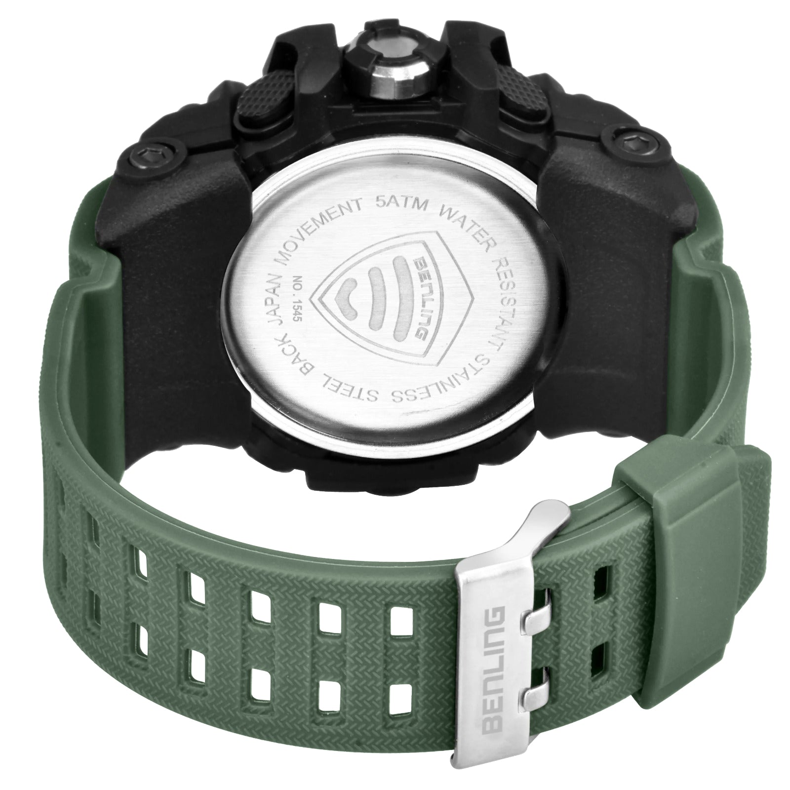 Benling EL Backlight Analog Digital Watch-SKBLANDG-6002