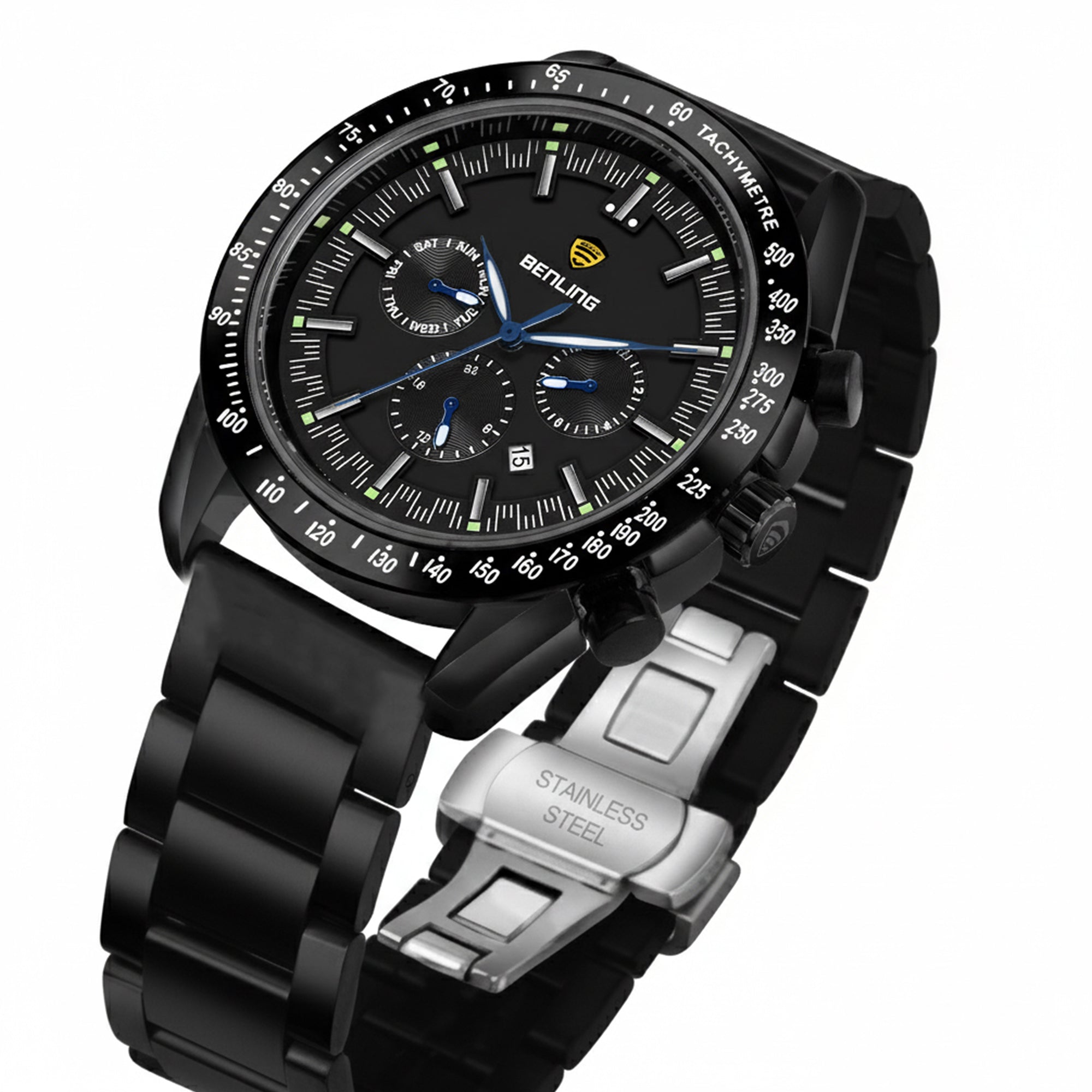 Benling Legacy Chrono Automatic Watch for Men Analog Watch - For Men |with Stainless Steel Chain – A Masterpiece of Mechanical Precision