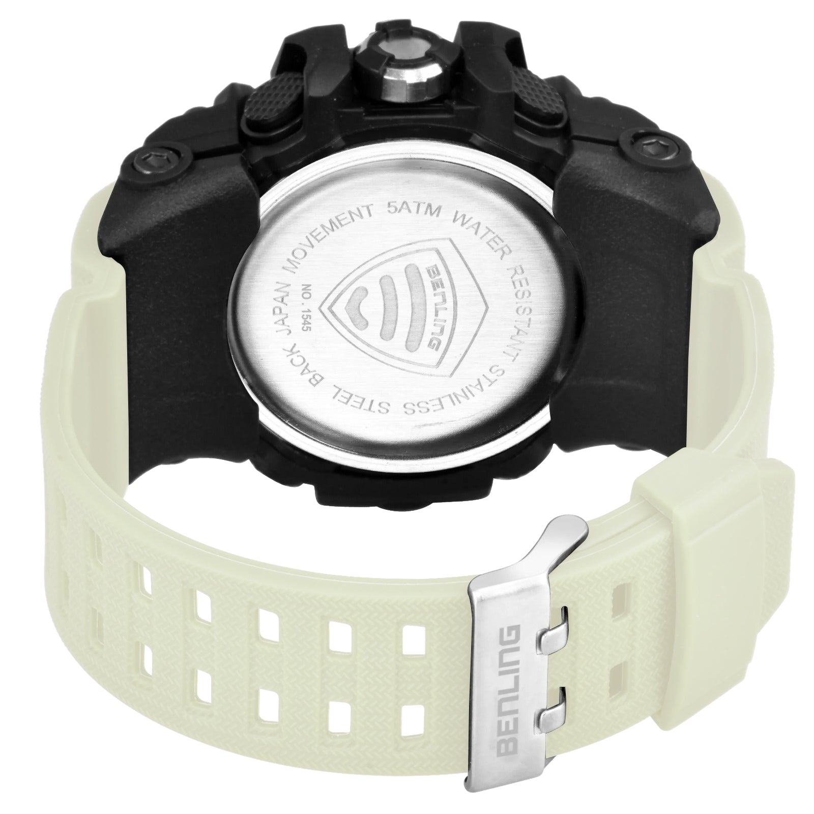 Benling EL Backlight Analog Digital Watch-SKBLANDG-6002