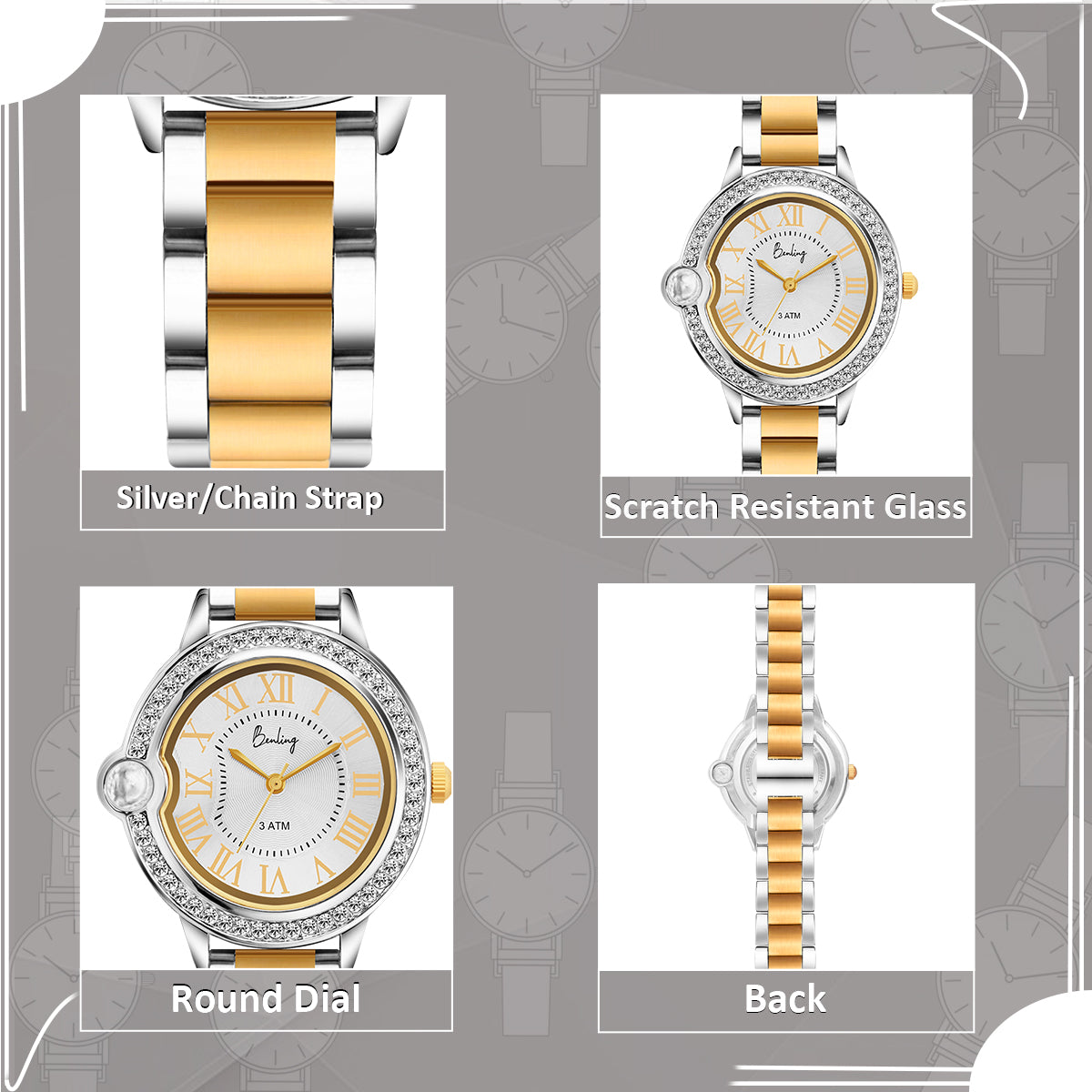 Timeless Love: Benling Nano Projection Watch & Heart Necklace Set – A Perfect Gift of Romance