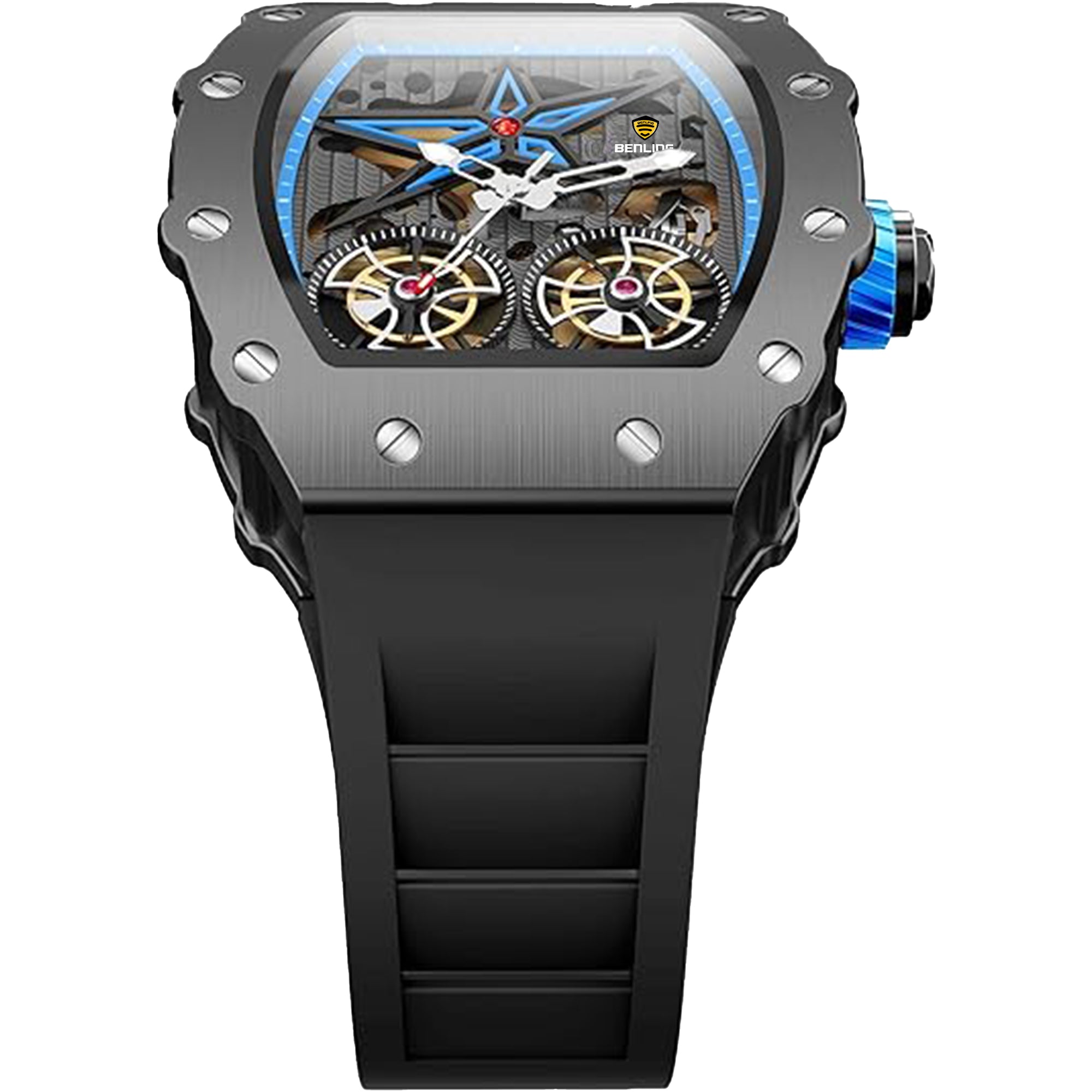 Benling Marvel Series Automatic Watch with Flywheel Unique Dial Luxury Watch