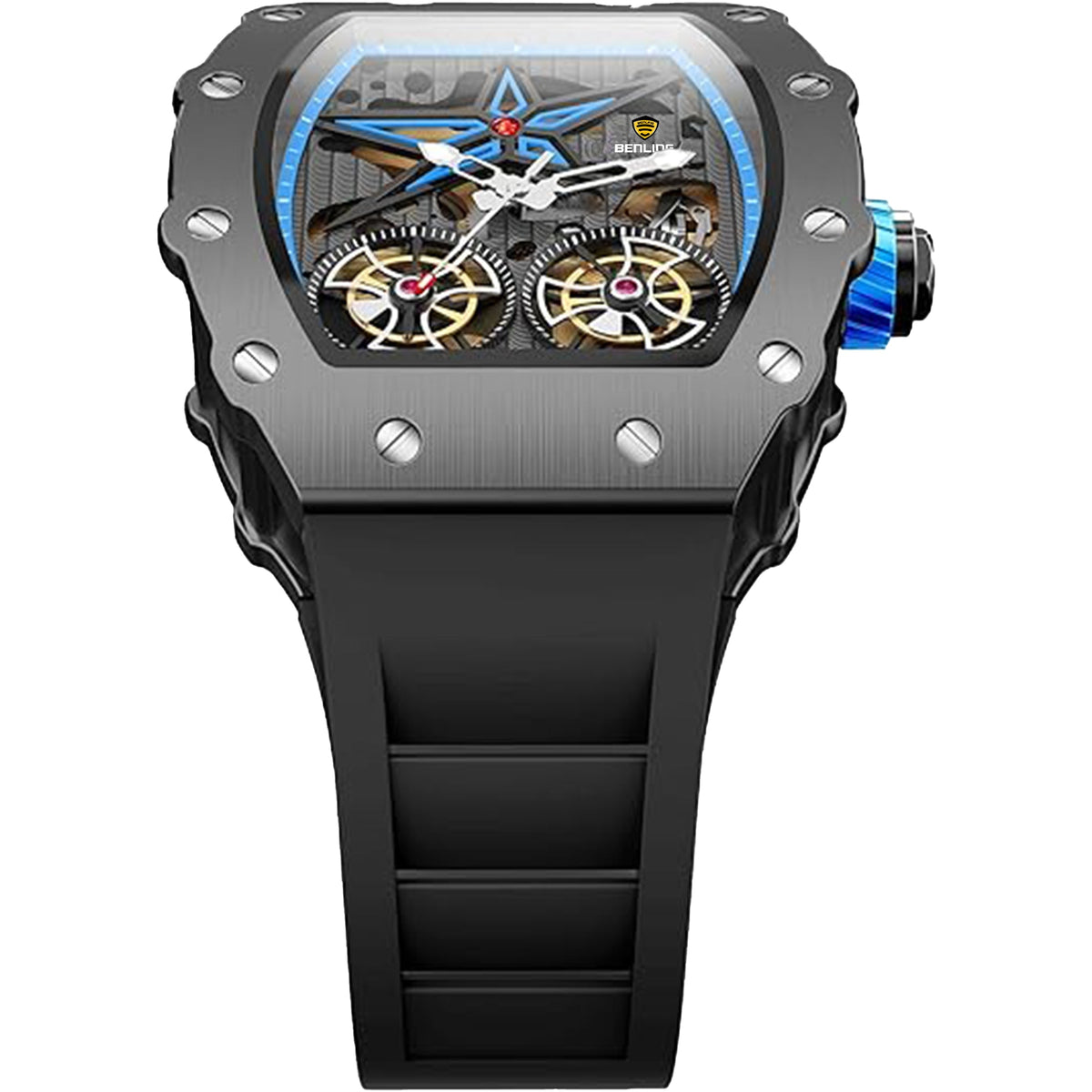 Benling Marvel Series Automatic Watch with Flywheel Unique Dial Luxury Watch My Store