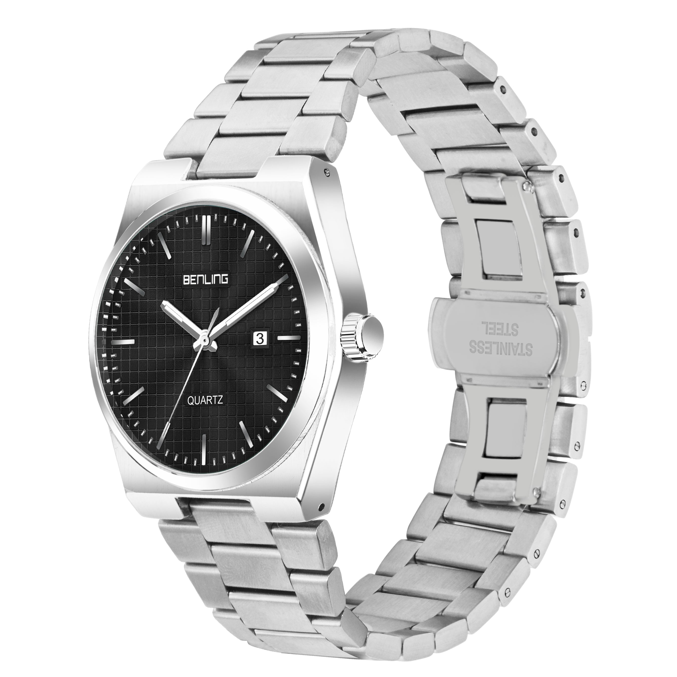 Benling Metroline | Quartz Collection | Brushed Steel Edition