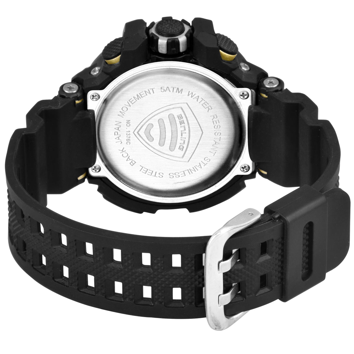 Analog Digital Watch with EL Backlight-SKBLANDG-6003 My Store