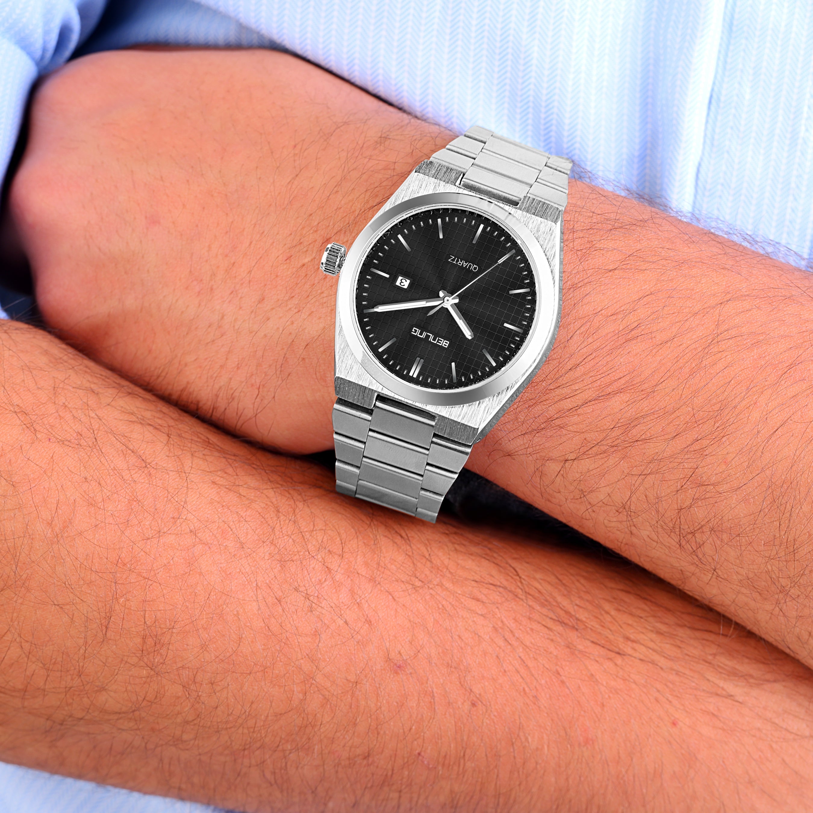 Benling Metroline | Quartz Collection | Brushed Steel Edition