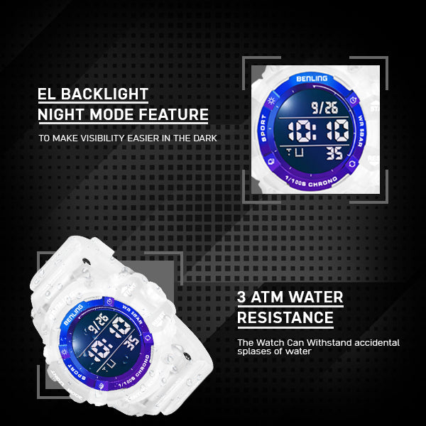 Multifunctional Digital Watch with Stopwatch | Calender | Alarm | Sports – Formal Casual Wear- 6063