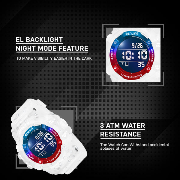 Multifunctional Digital Watch with Stopwatch | Calender | Alarm | Sports – Formal Casual Wear- 6063