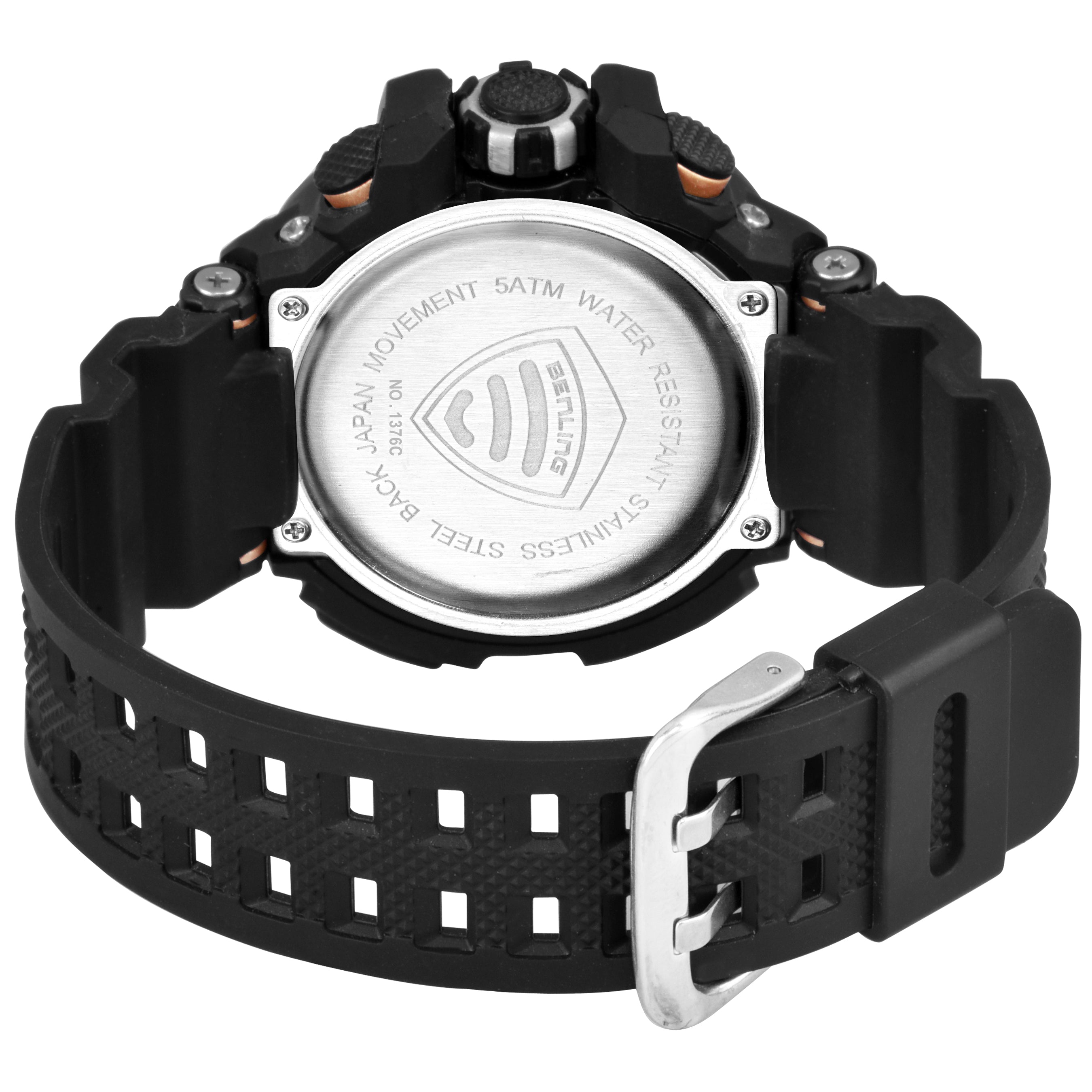 Analog Digital Watch with EL Backlight-SKBLANDG-6003