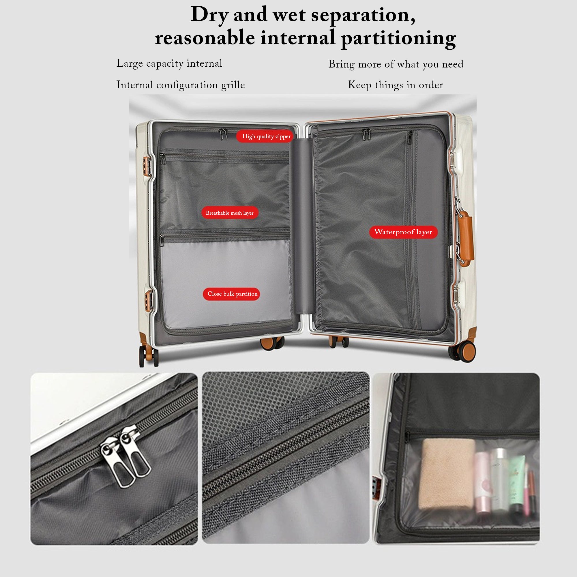 Benling Voyager Series Set of 2 Trolley Bags - 20 & 25 Inch Luggage with Vintage Design & TSA Lock