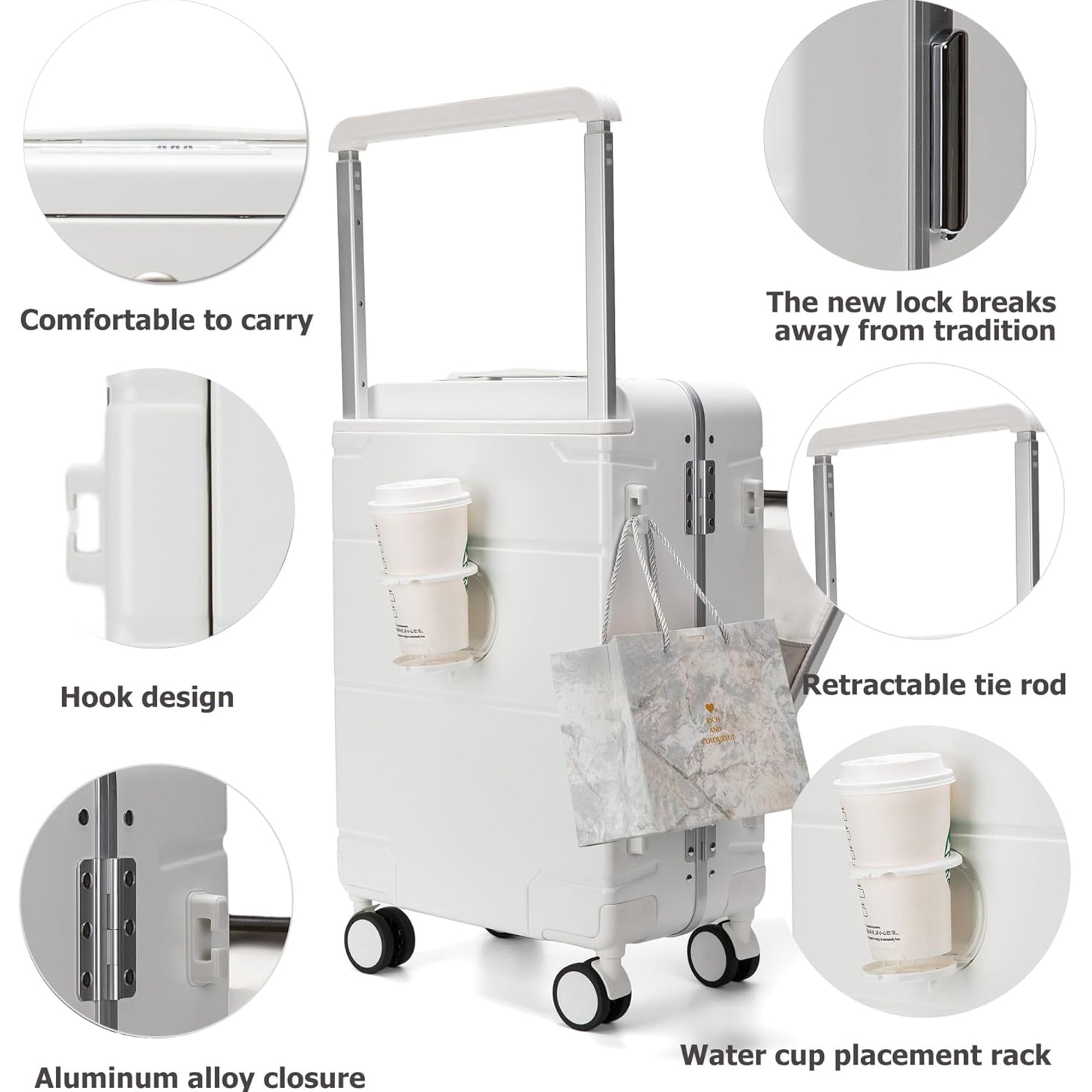 Benling Explorer Series 20-Inch Trolley Bag – USB Charging, TSA Lock, & Smart Design