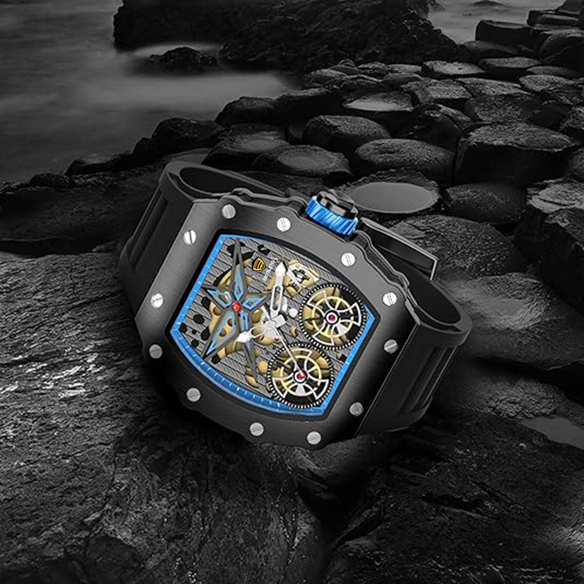Benling Marvel Series Automatic Watch with Flywheel Unique Dial Luxury Watch My Store