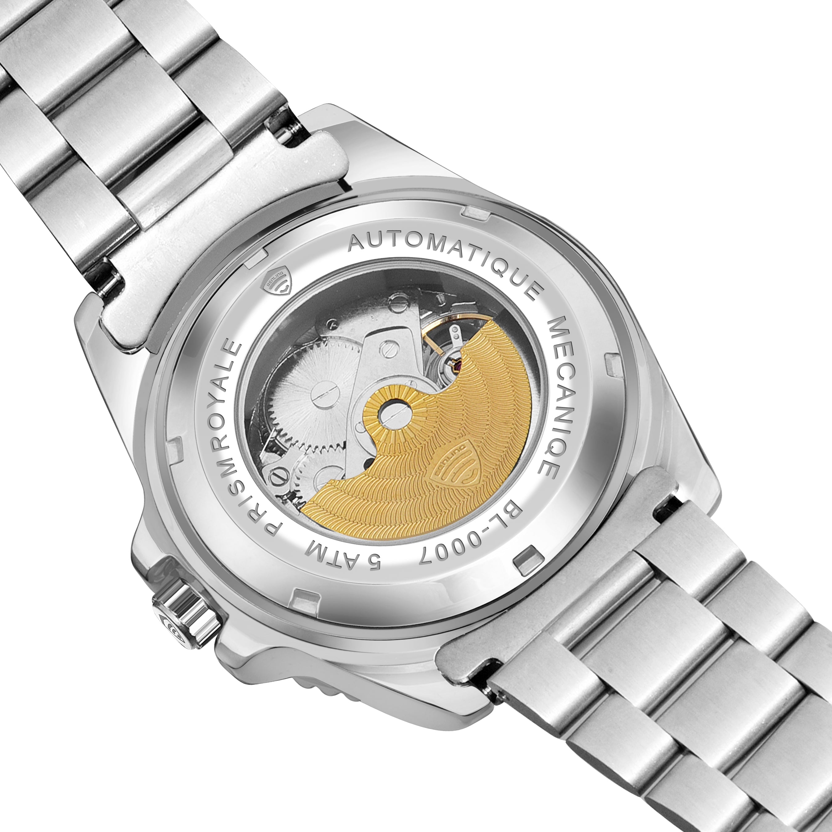 Benling Prism Royale – Rainbow Bezel Automatic with Open Heart Dial