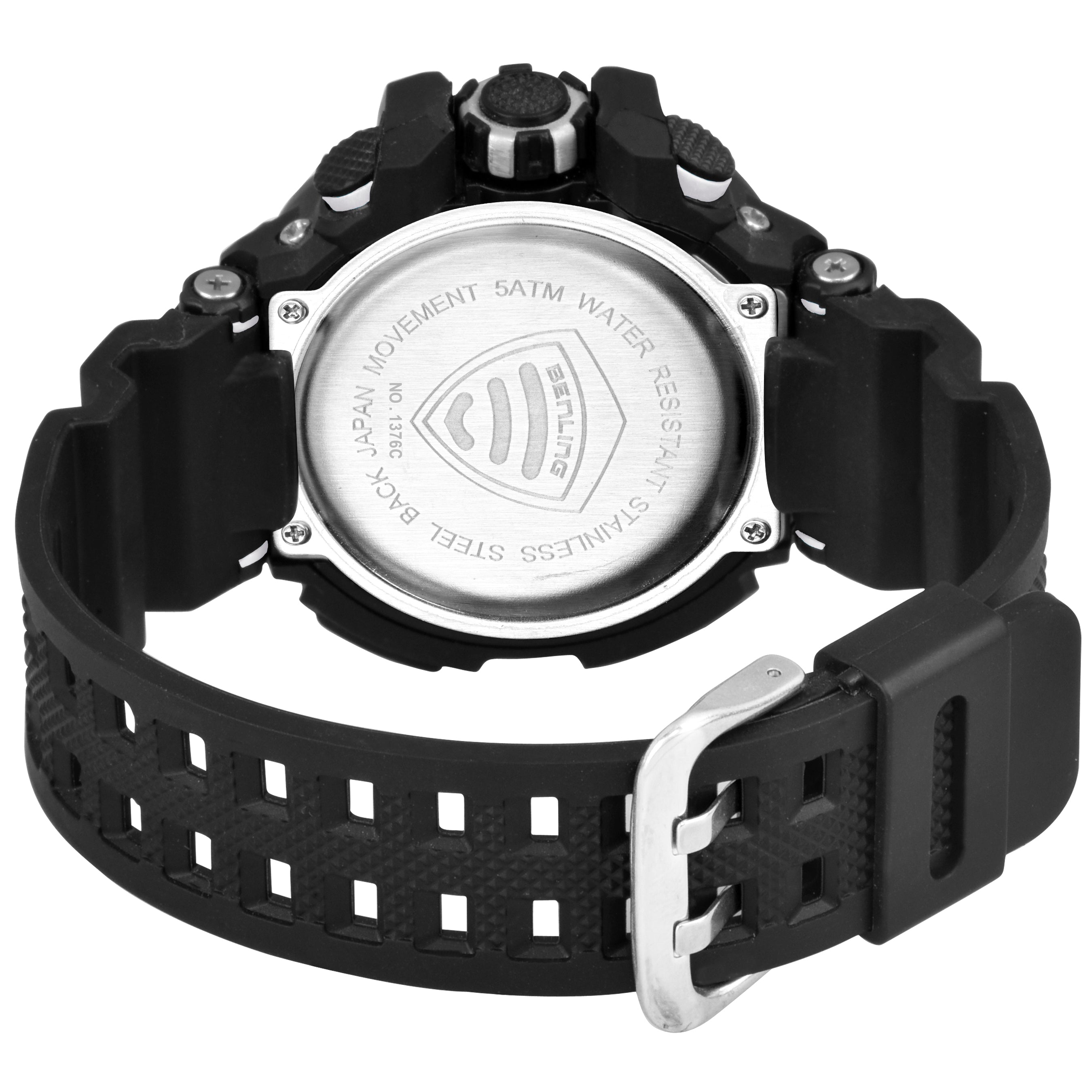 Analog Digital Watch with EL Backlight-SKBLANDG-6003