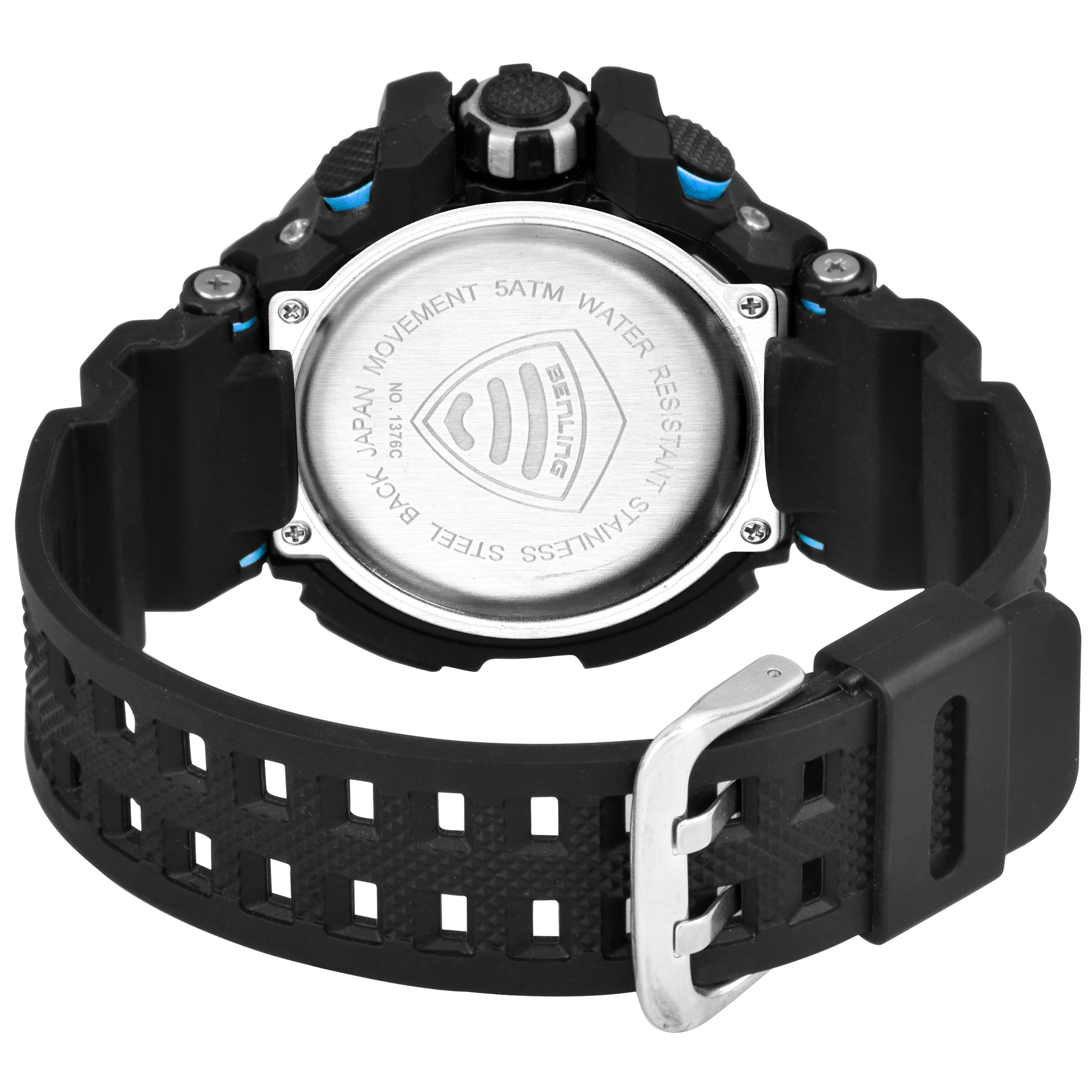 Analog Digital Watch with EL Backlight-SKBLANDG-6003