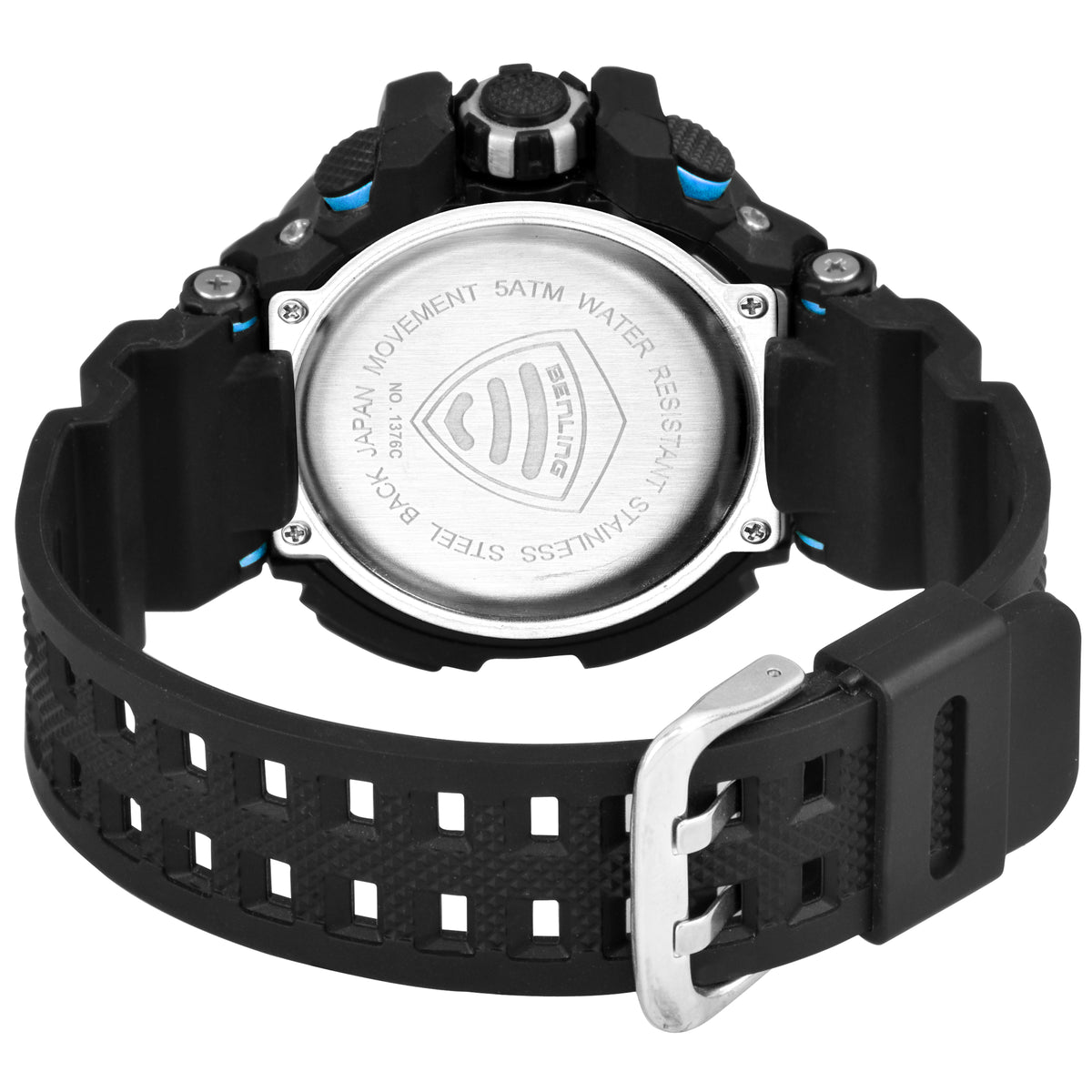 Analog Digital Watch with EL Backlight-SKBLANDG-6003 My Store