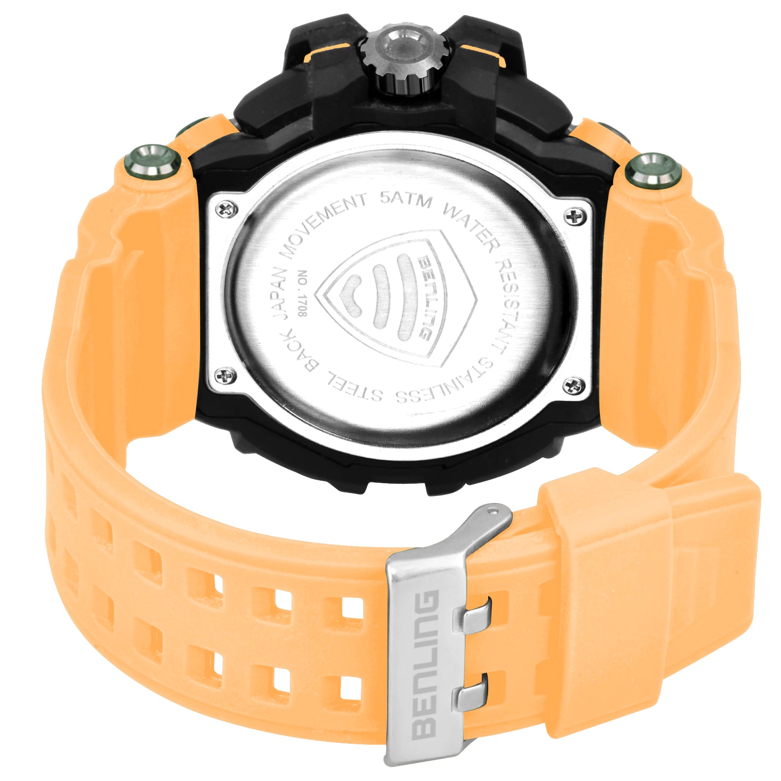 Benling Stylish and Functional Analog Digital Watch with EL Backlight – SKBLANDG-6001