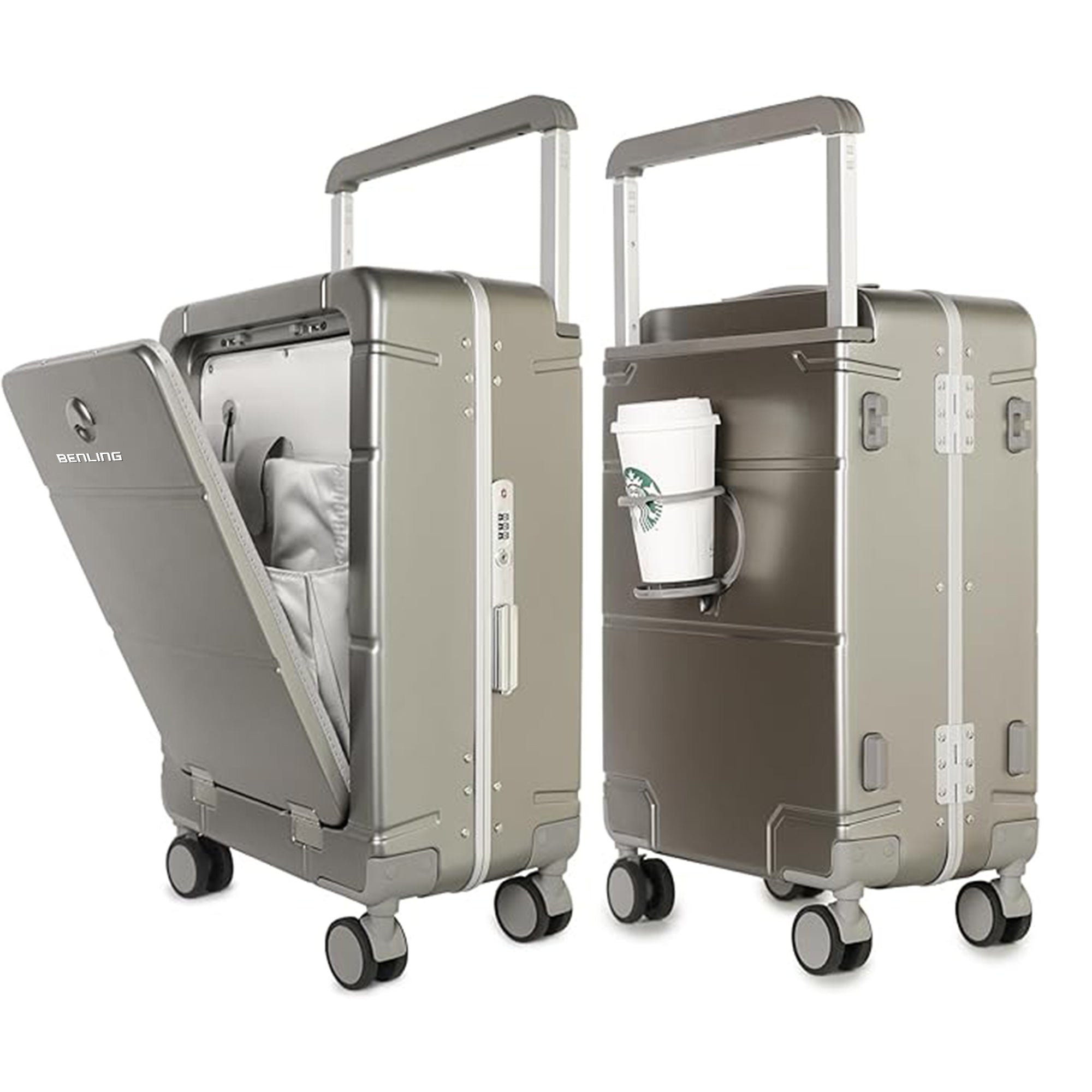 Benling Explorer Series 20-Inch Trolley Bag - USB Charging, TSA Lock, & Smart Design