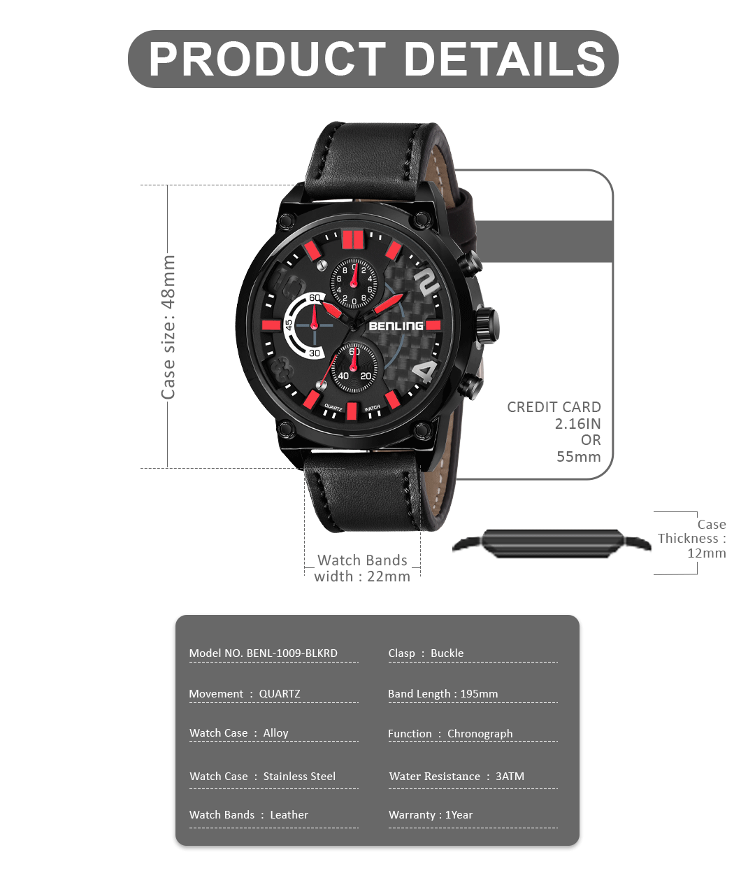Benling Chronograph Series with Milanese Mesh Band Analog Watch