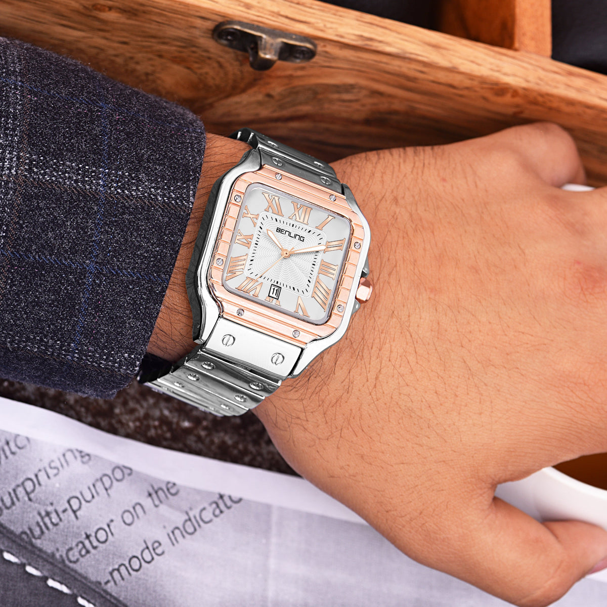 Benling Royale | Roman Numerals & Guilloché Dial Benling