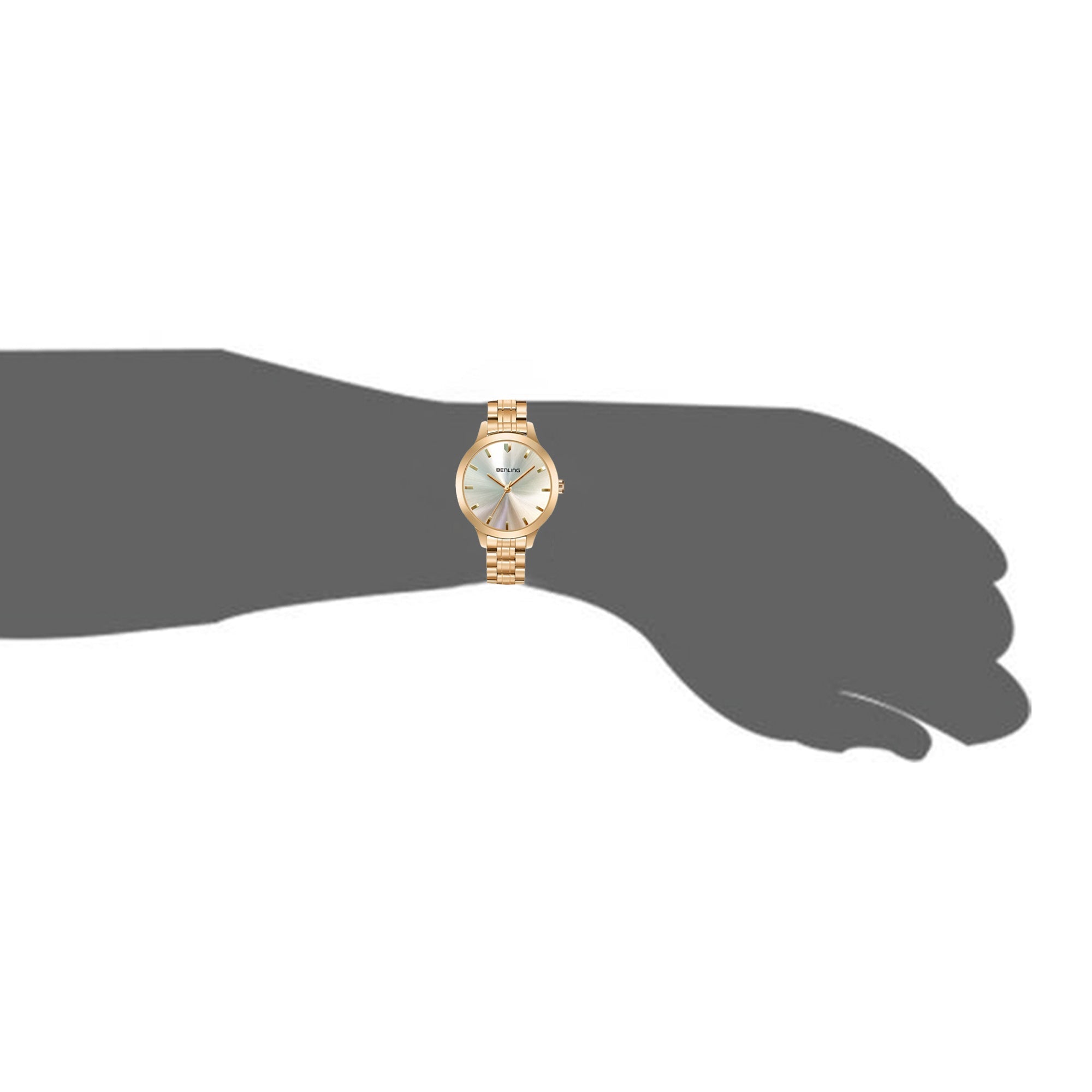 Benling Gold Analog Watch for Women & Girls | Stainless Steel Chain Strap | Luxury Round Dial | Stylish Casual & Party Wear Wrist Watch